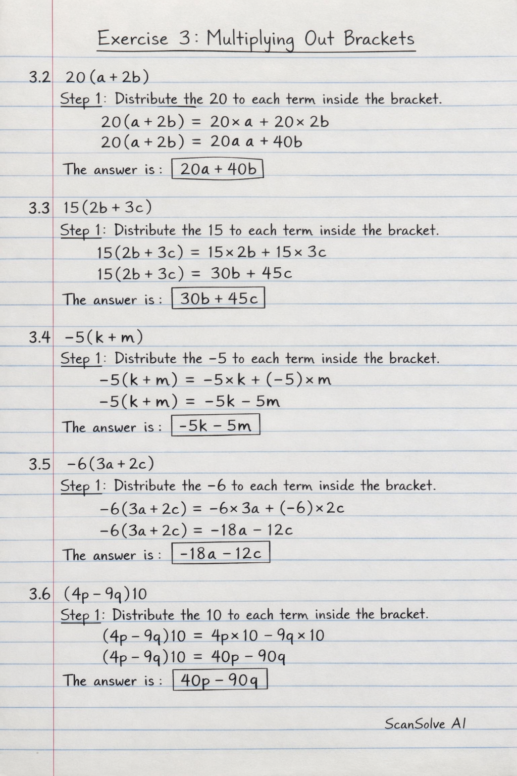 Handwritten step-by-step solution preview