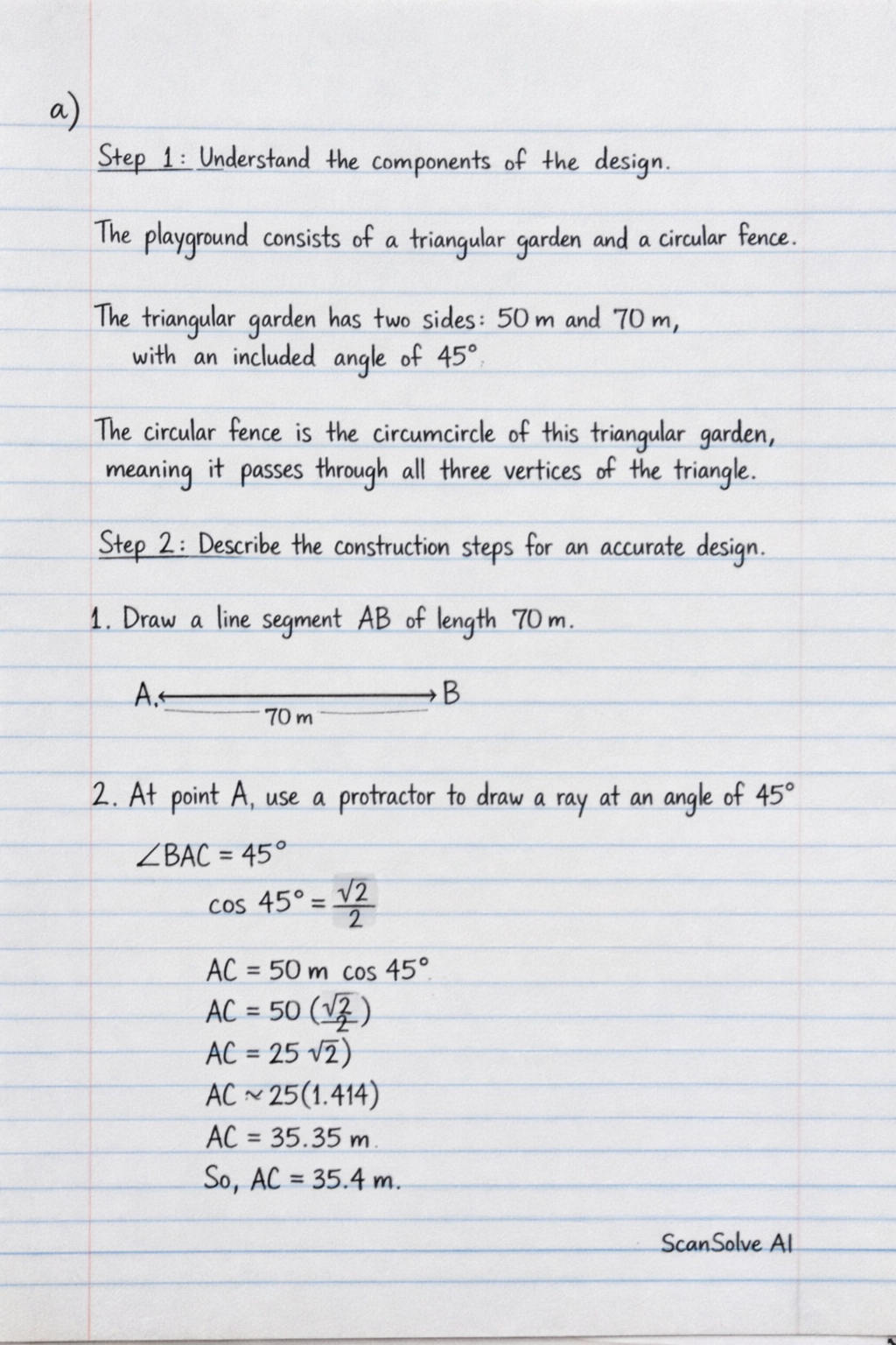 Handwritten step-by-step solution preview