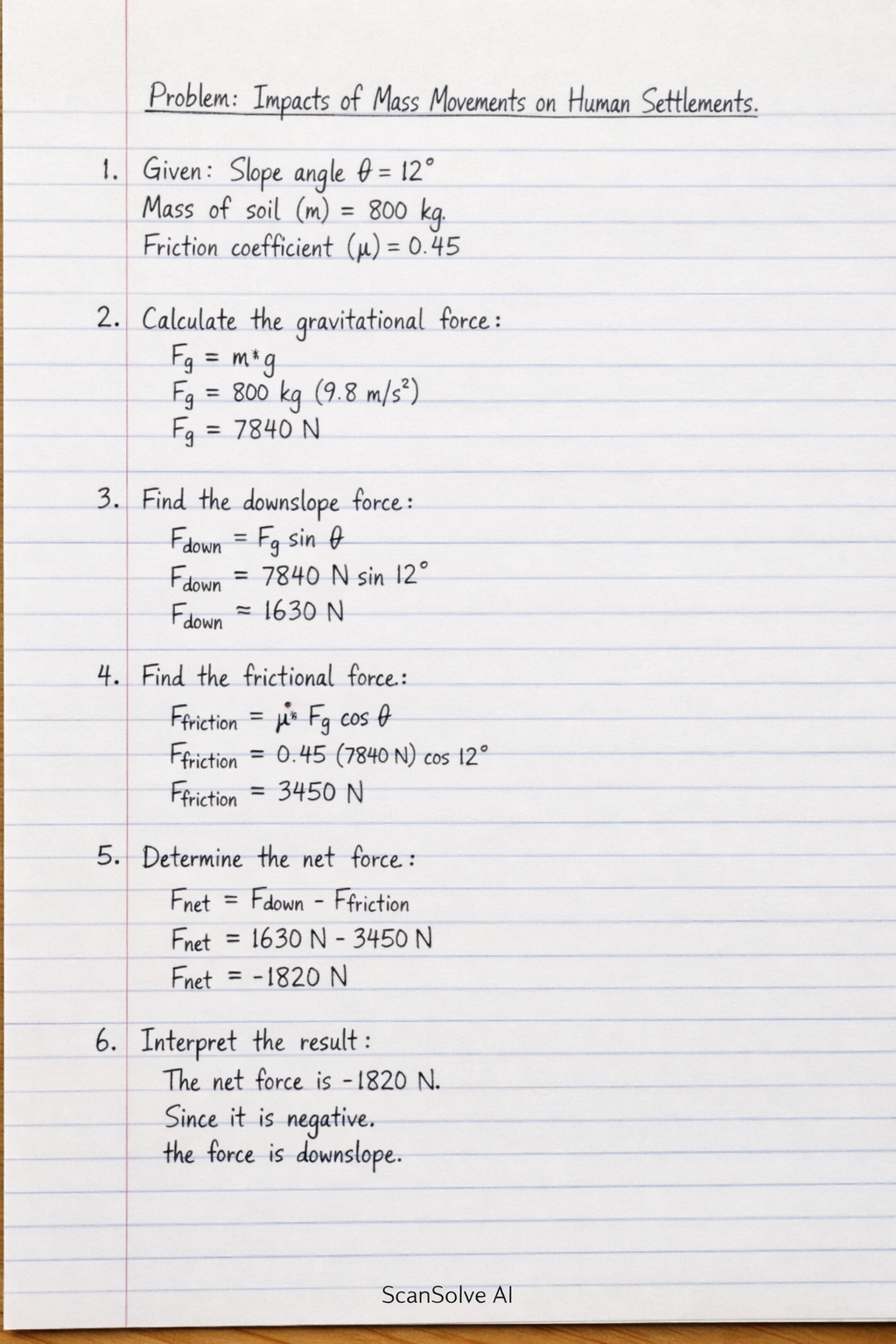 Handwritten step-by-step solution preview
