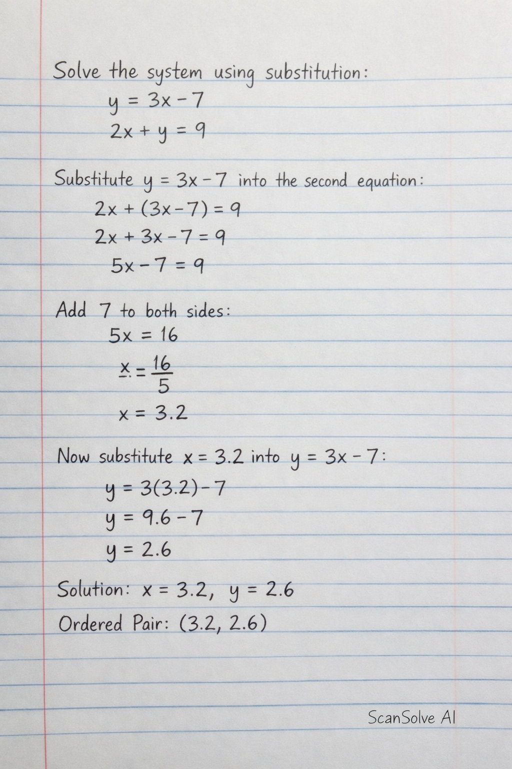 Handwritten step-by-step solution preview