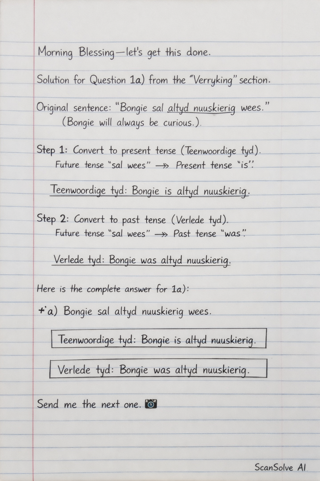 Handwritten step-by-step solution preview