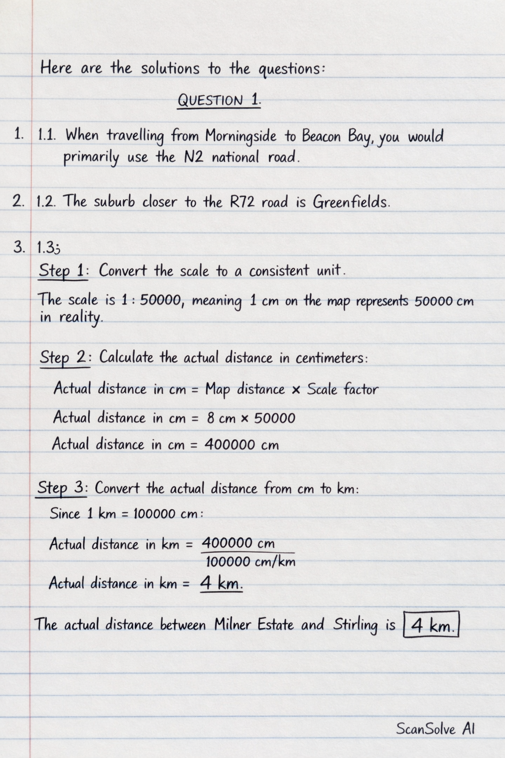 Handwritten step-by-step solution preview