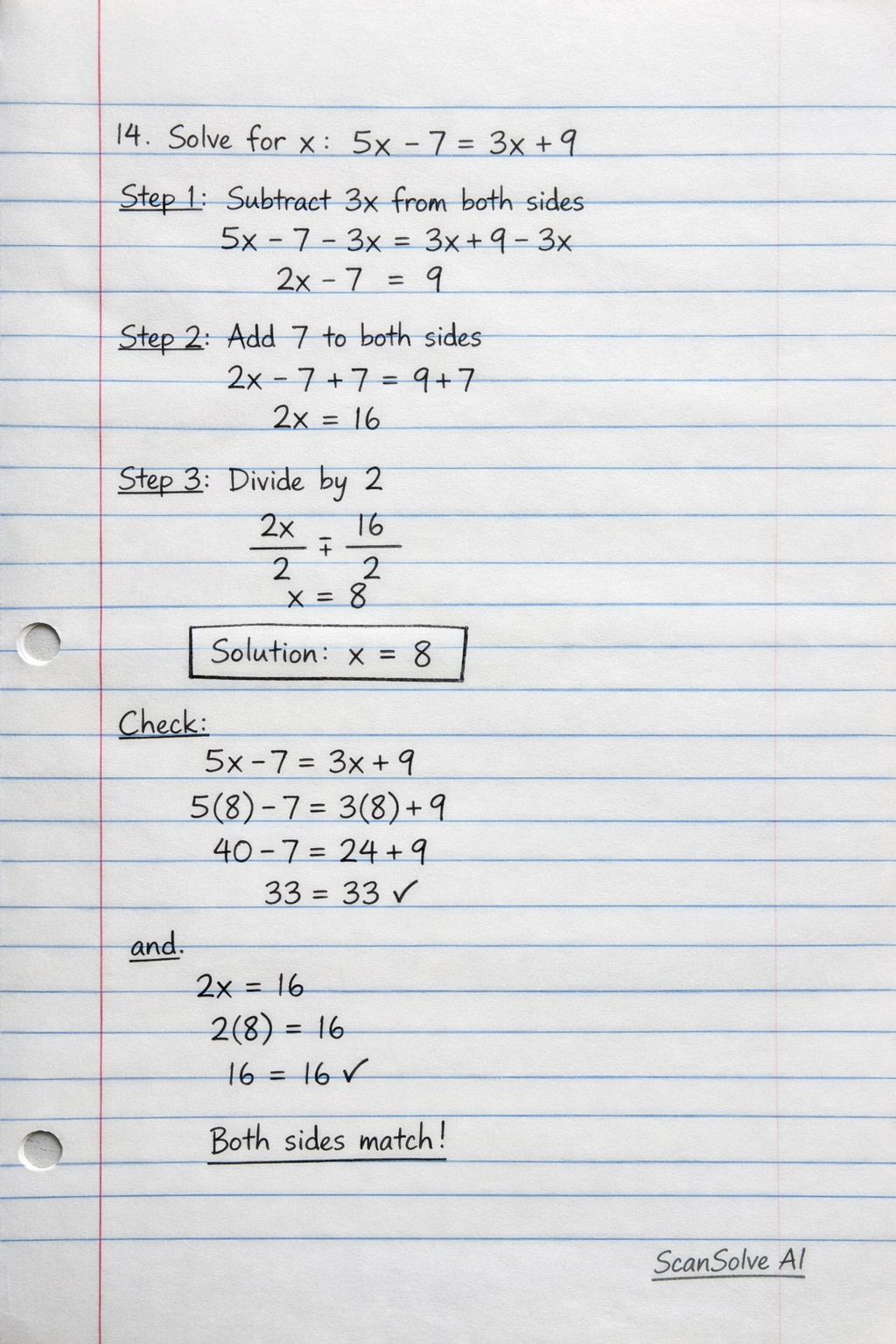 Handwritten step-by-step solution preview