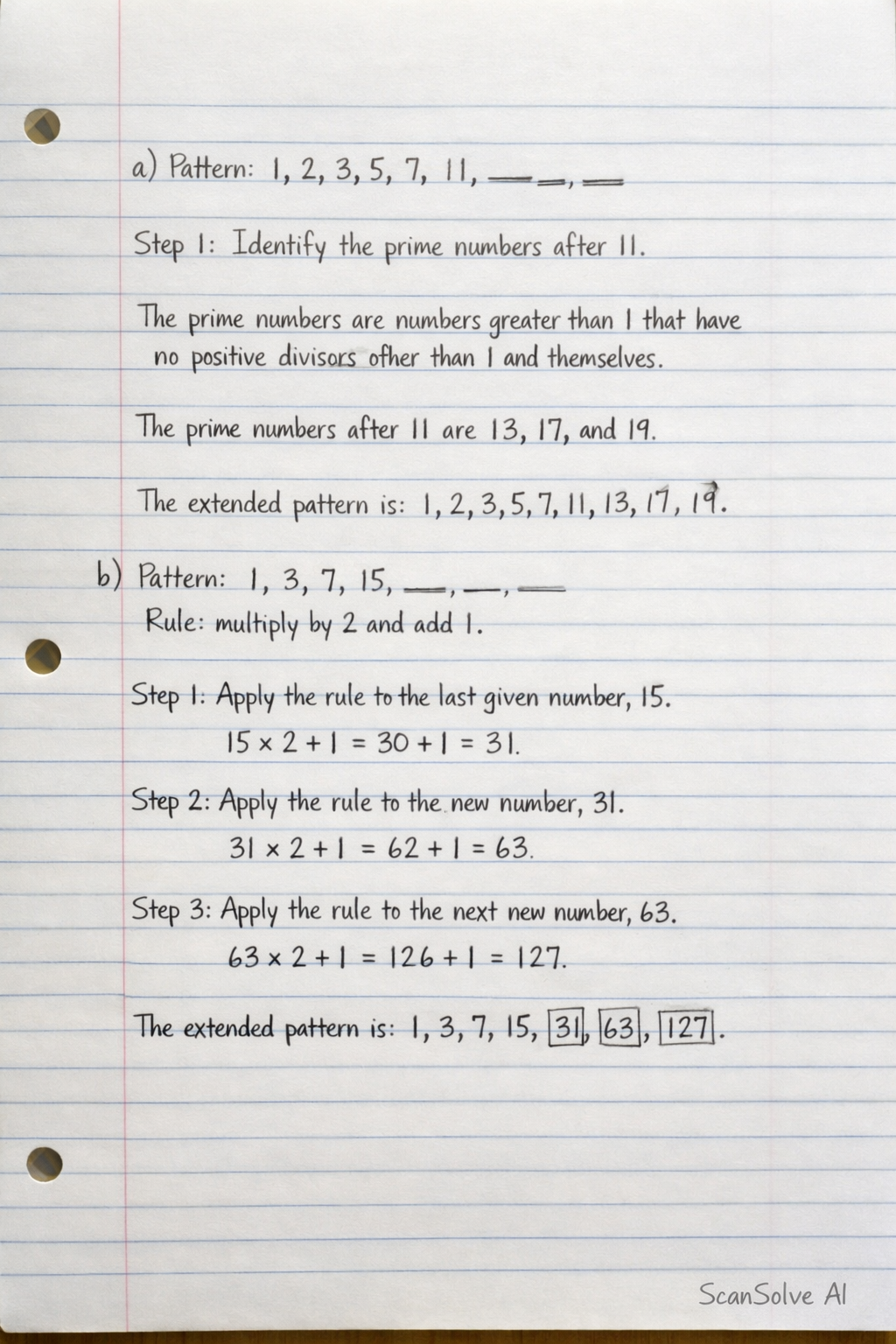 Handwritten step-by-step solution preview