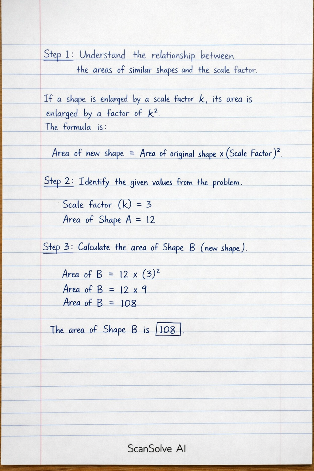 Handwritten step-by-step solution preview