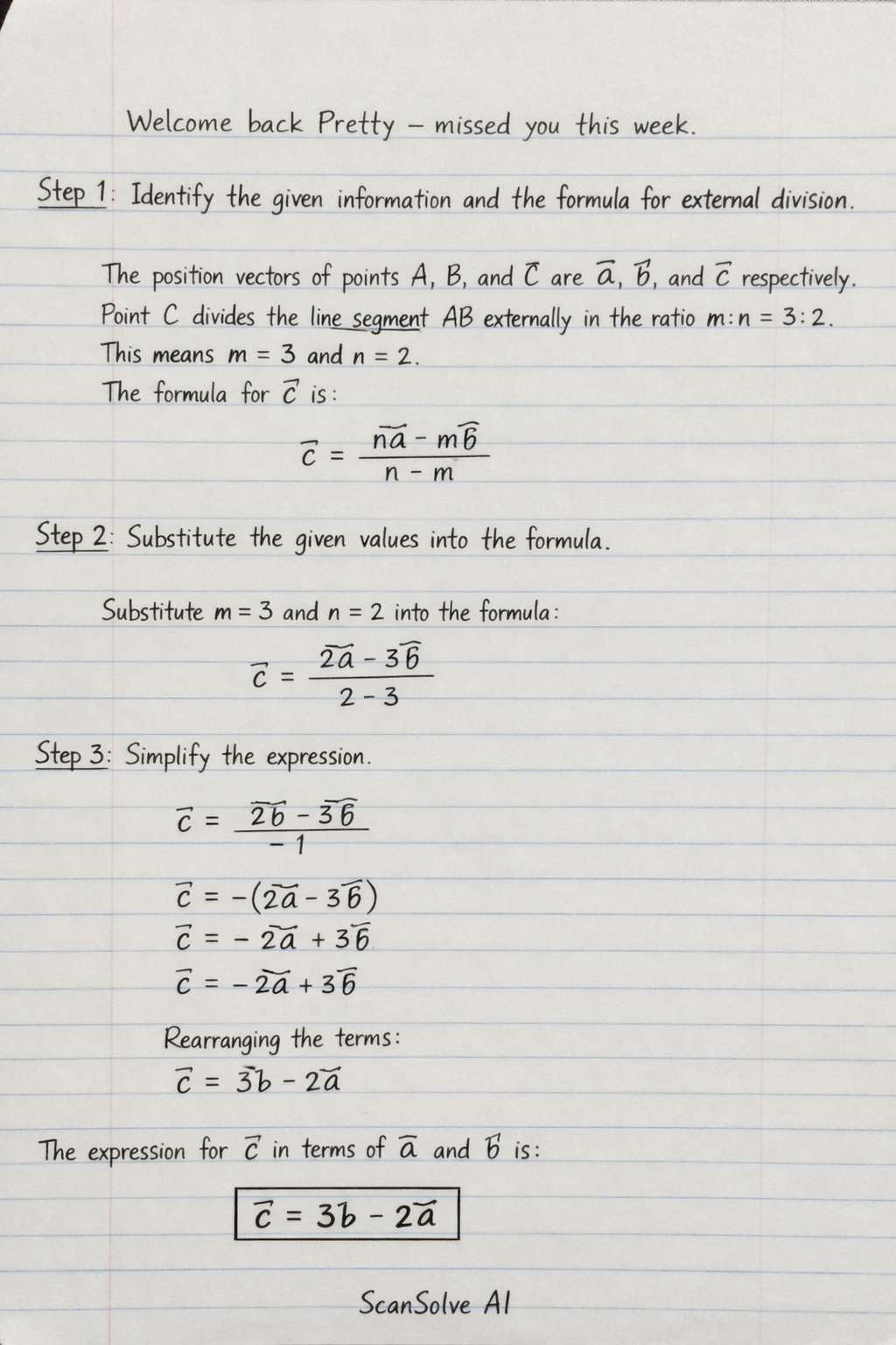 Handwritten step-by-step solution preview