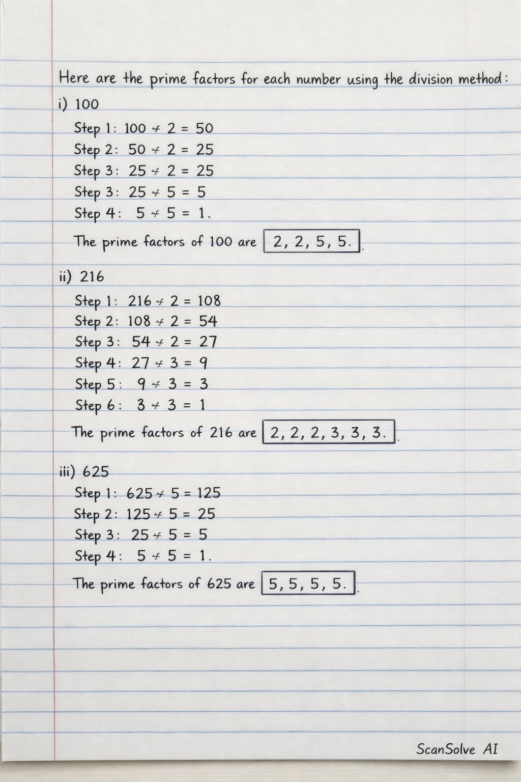 Handwritten step-by-step solution preview