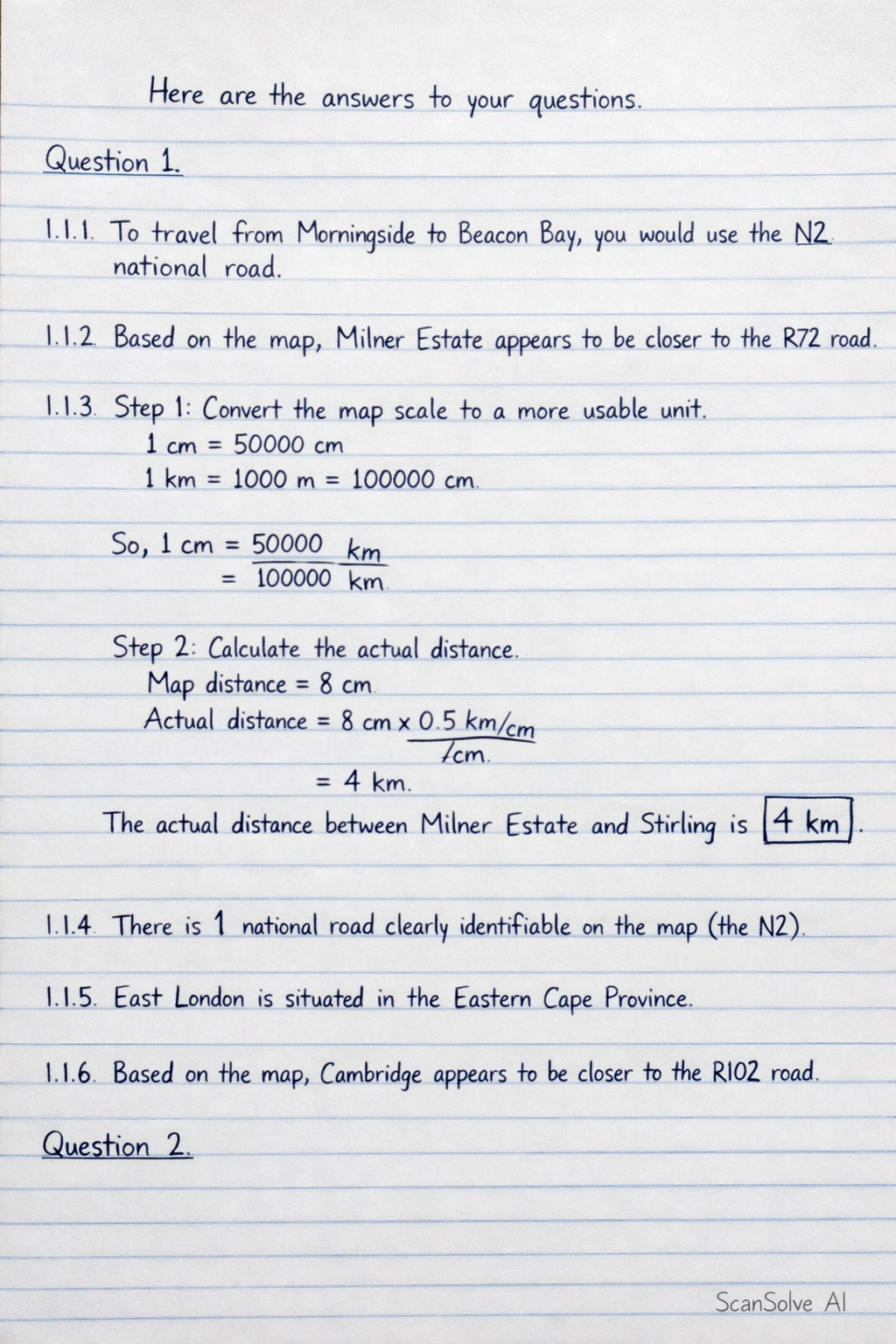 Handwritten step-by-step solution preview