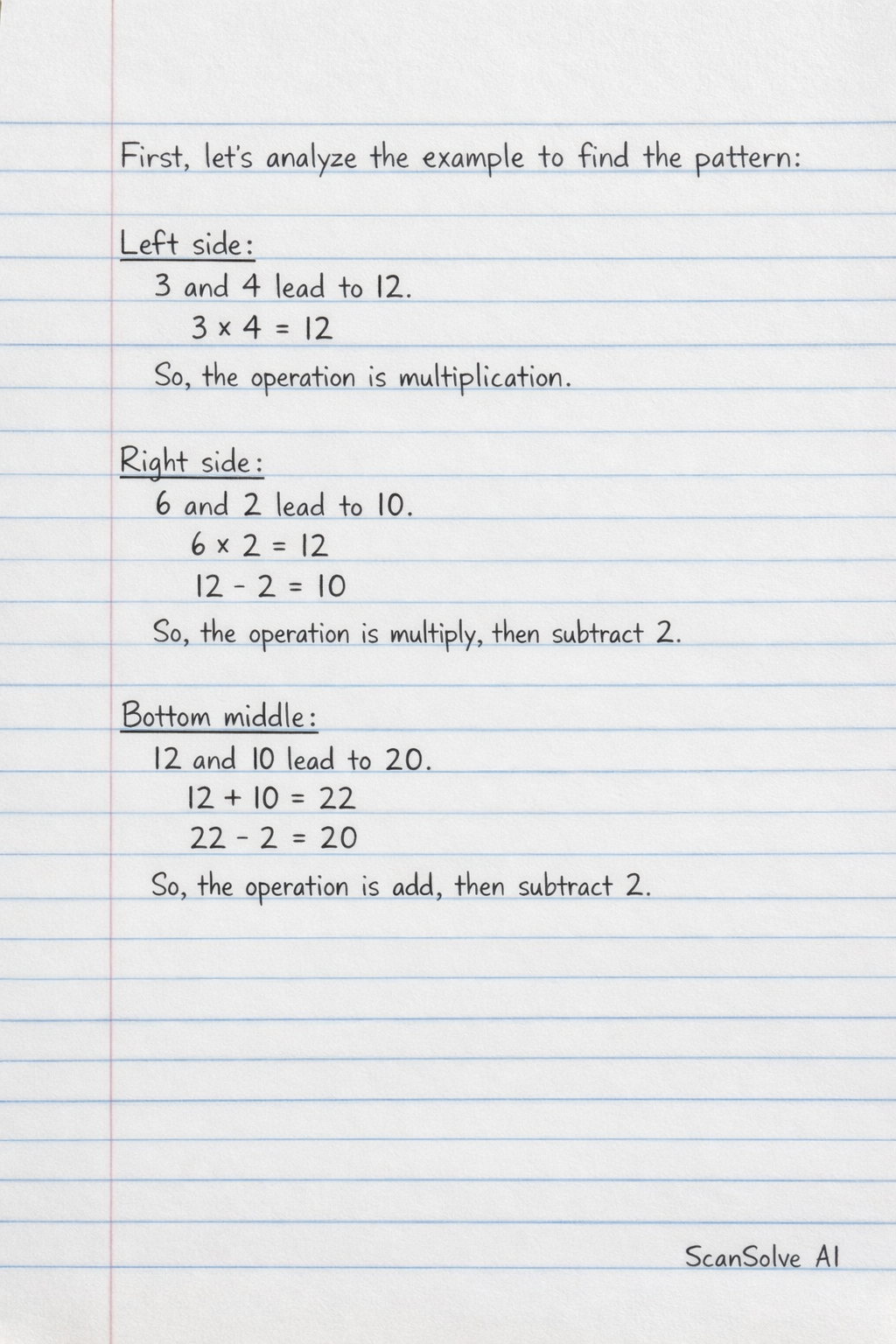 Handwritten step-by-step solution preview
