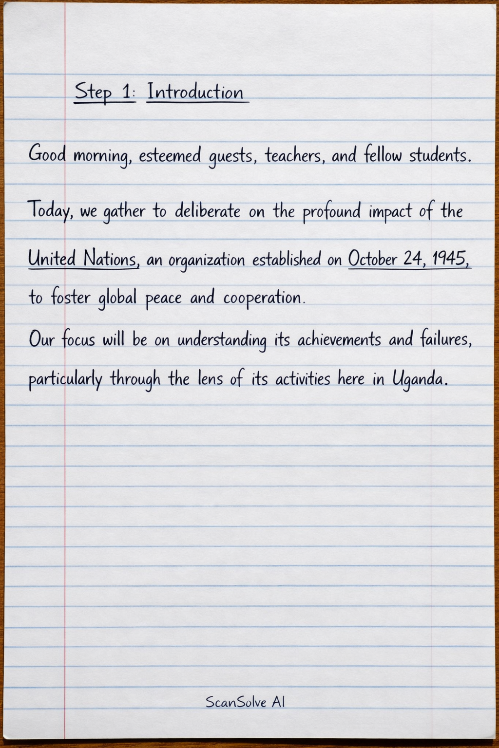 Handwritten step-by-step solution preview