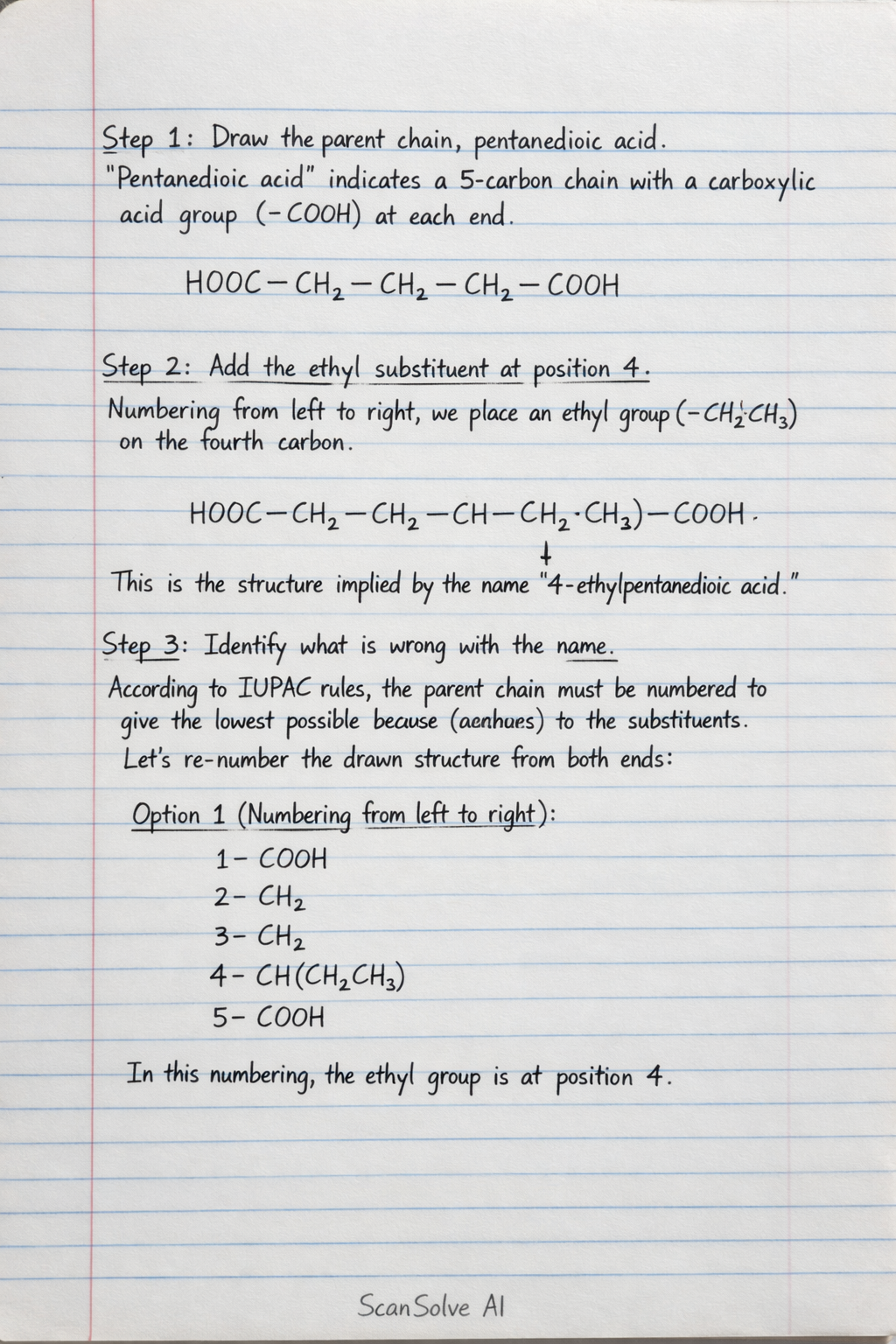 Handwritten step-by-step solution preview