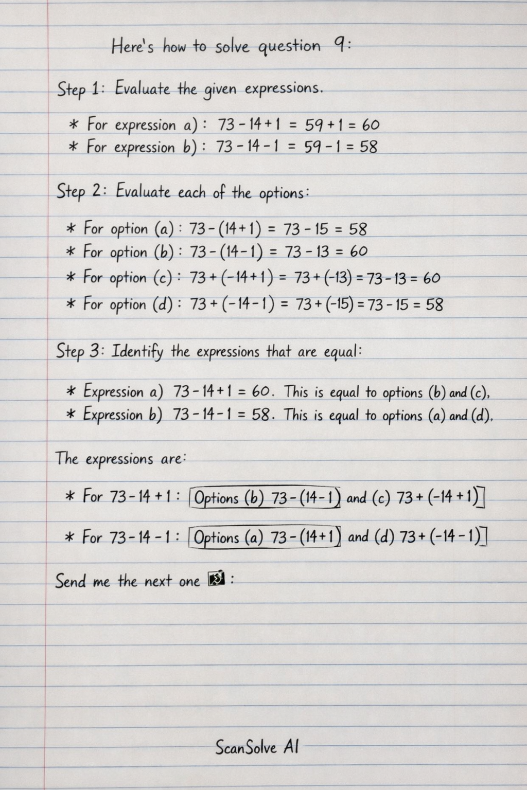 Handwritten step-by-step solution preview