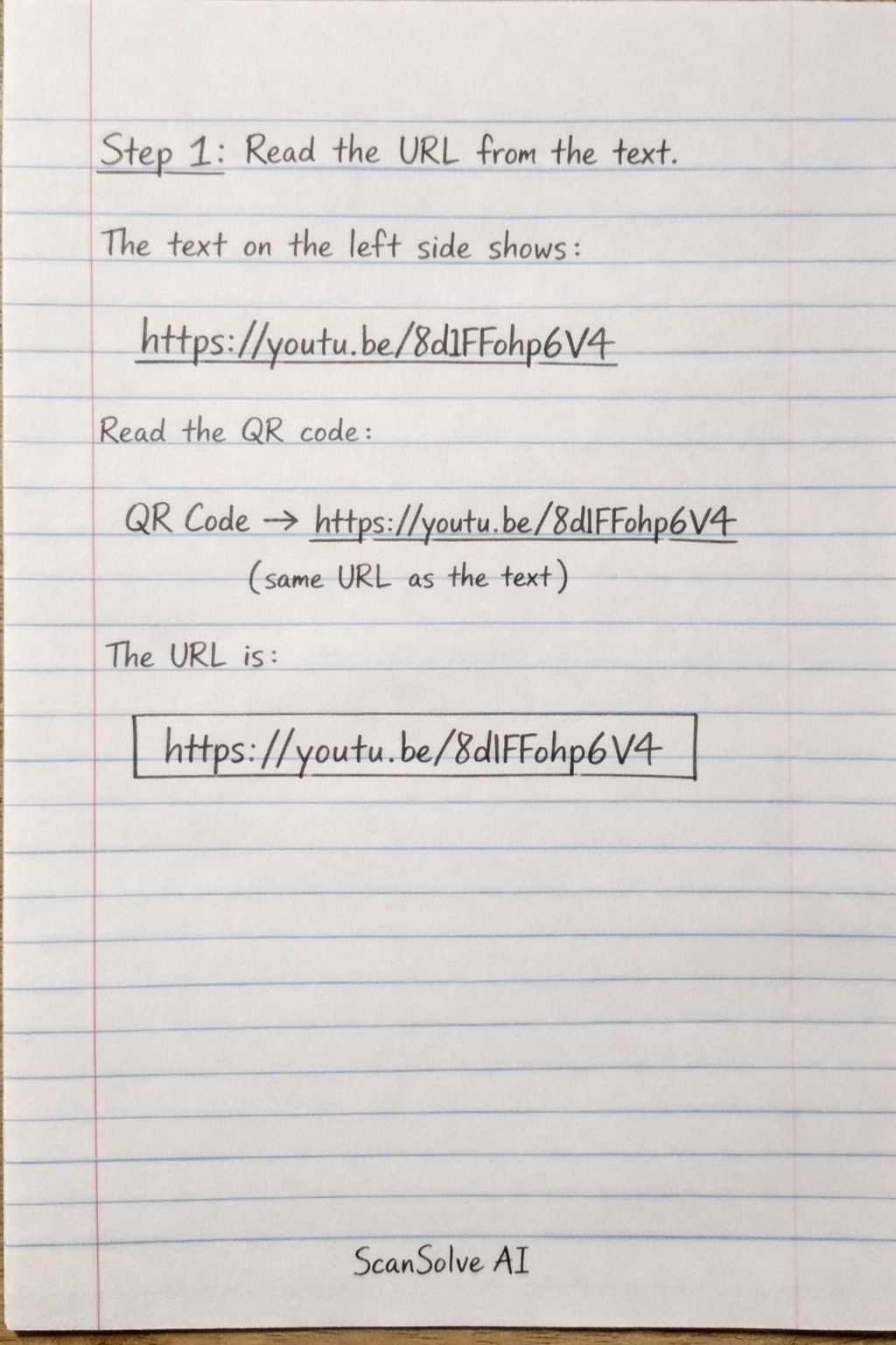 Handwritten step-by-step solution preview