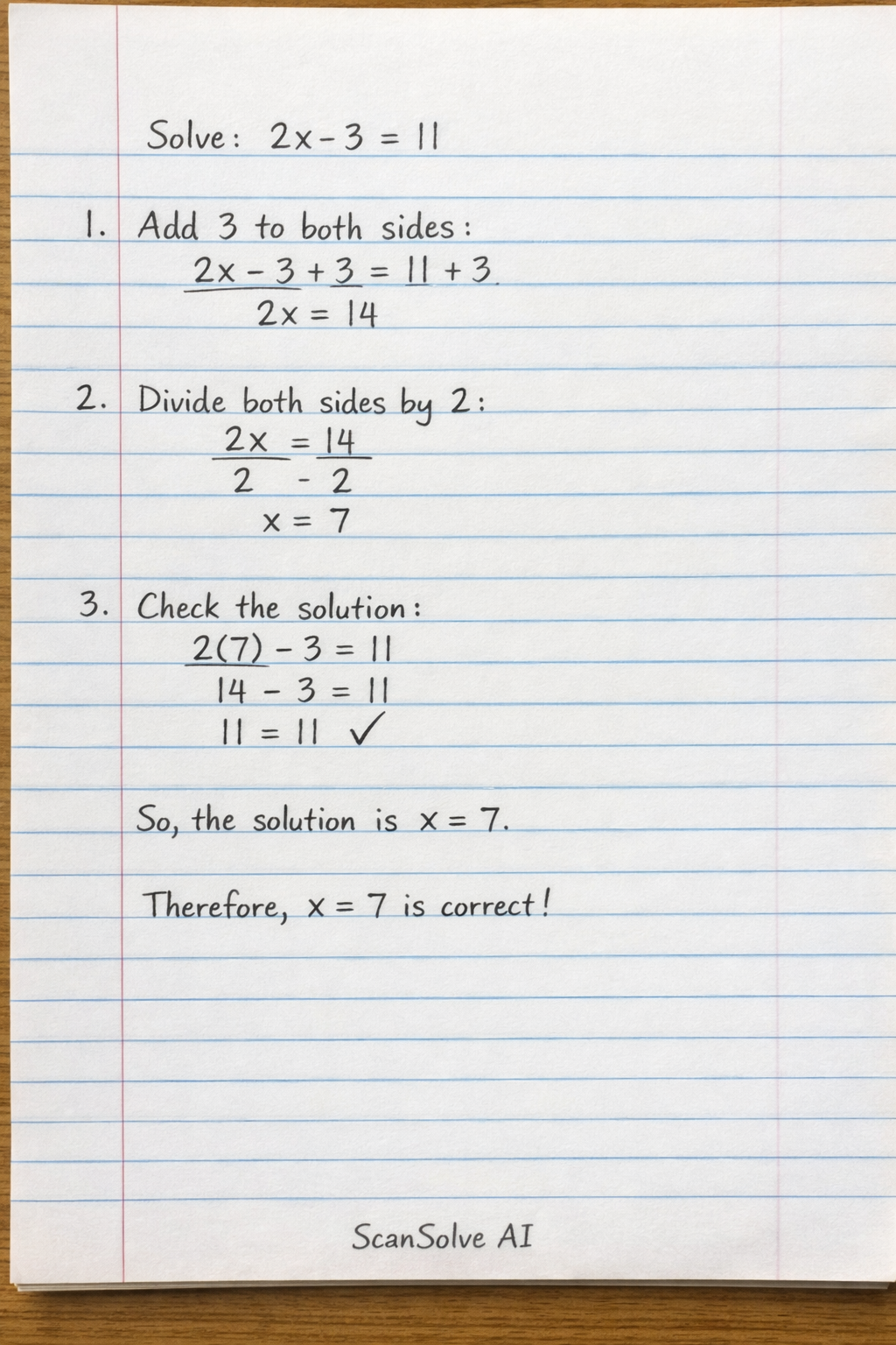 Handwritten step-by-step solution preview
