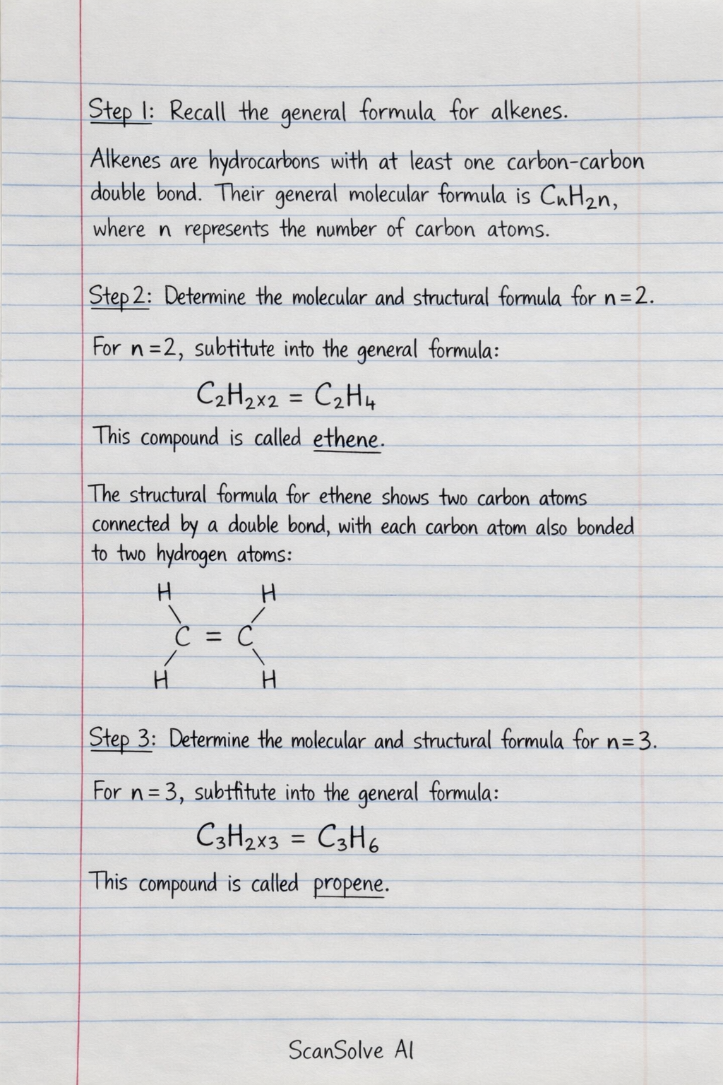 Handwritten step-by-step solution preview