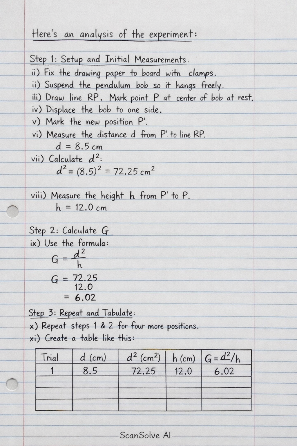 Handwritten step-by-step solution preview