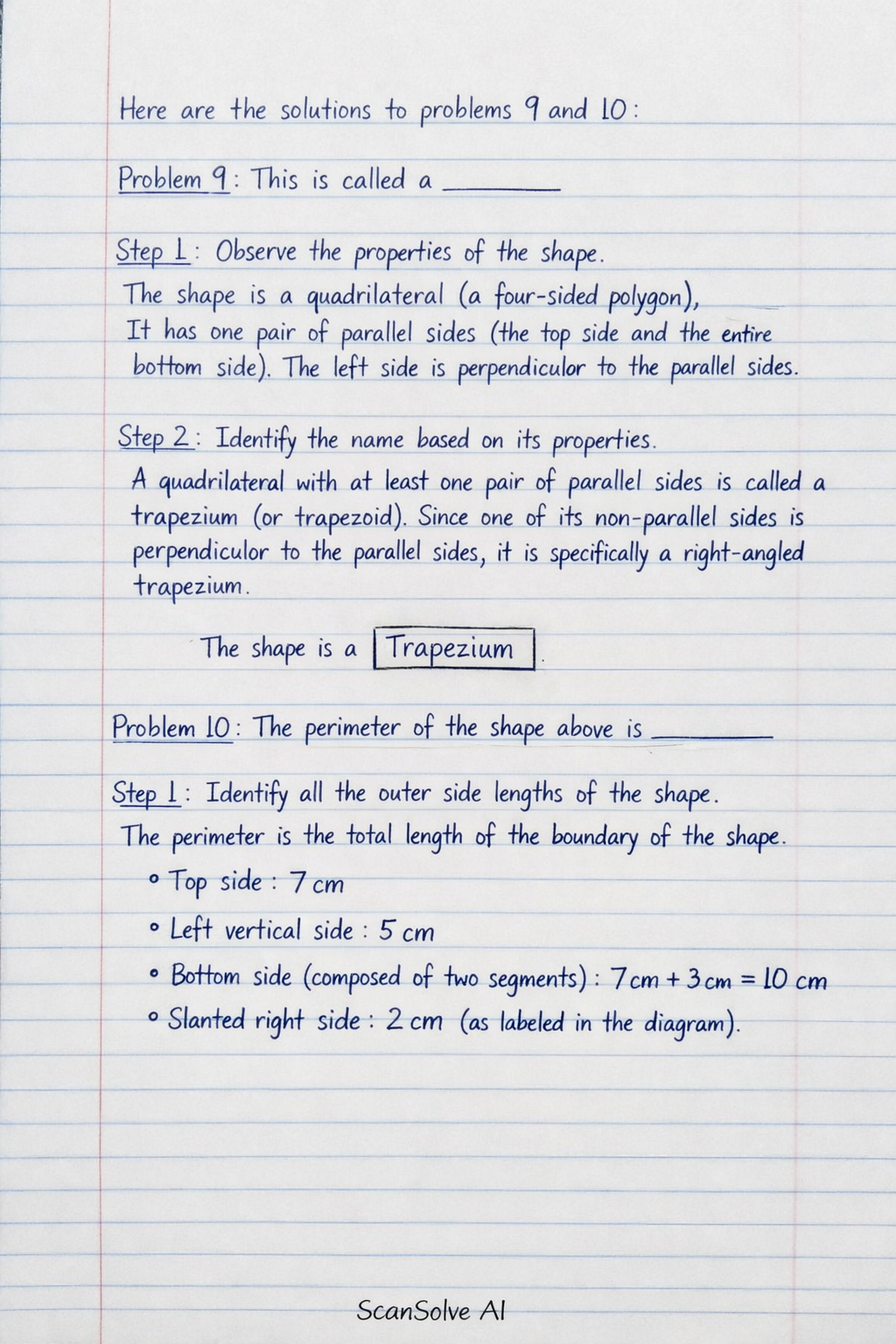 Handwritten step-by-step solution preview