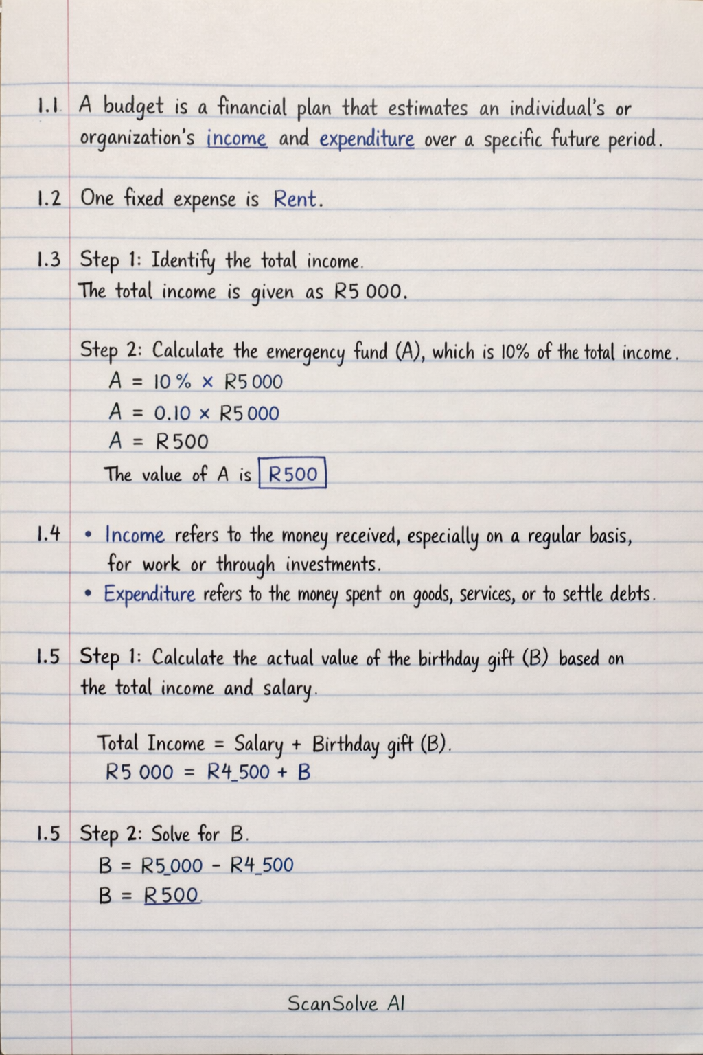 Handwritten step-by-step solution preview