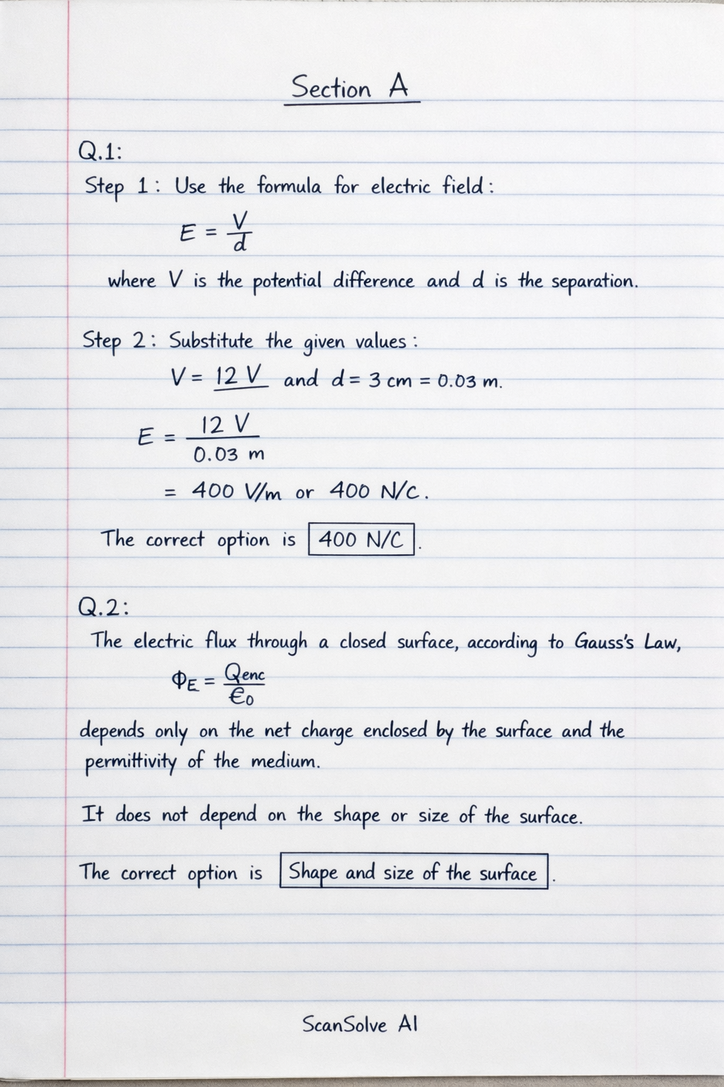 Handwritten step-by-step solution preview