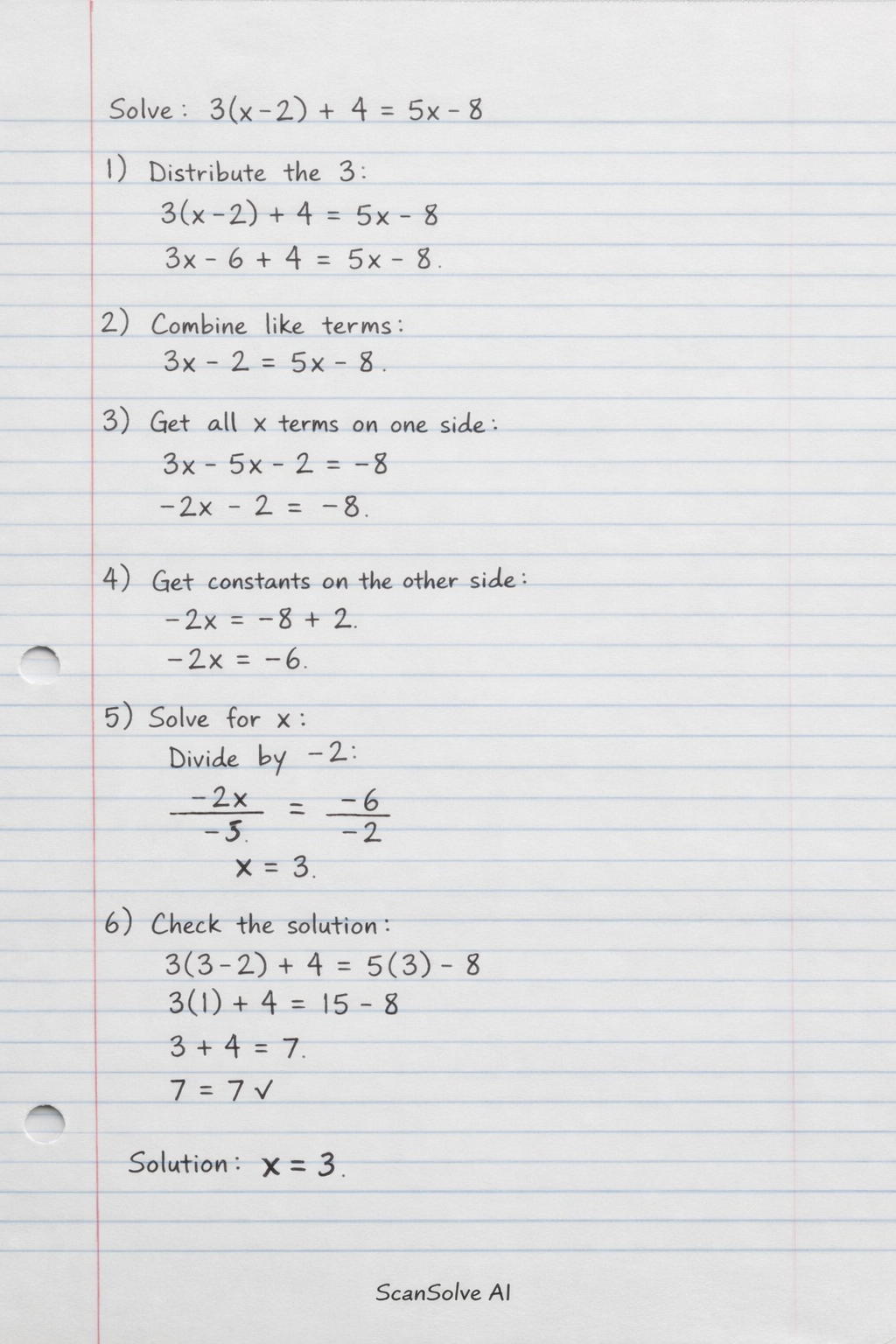 Handwritten step-by-step solution preview