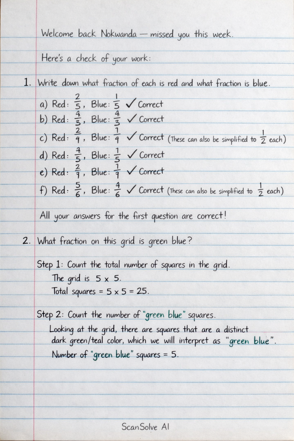 Handwritten step-by-step solution preview