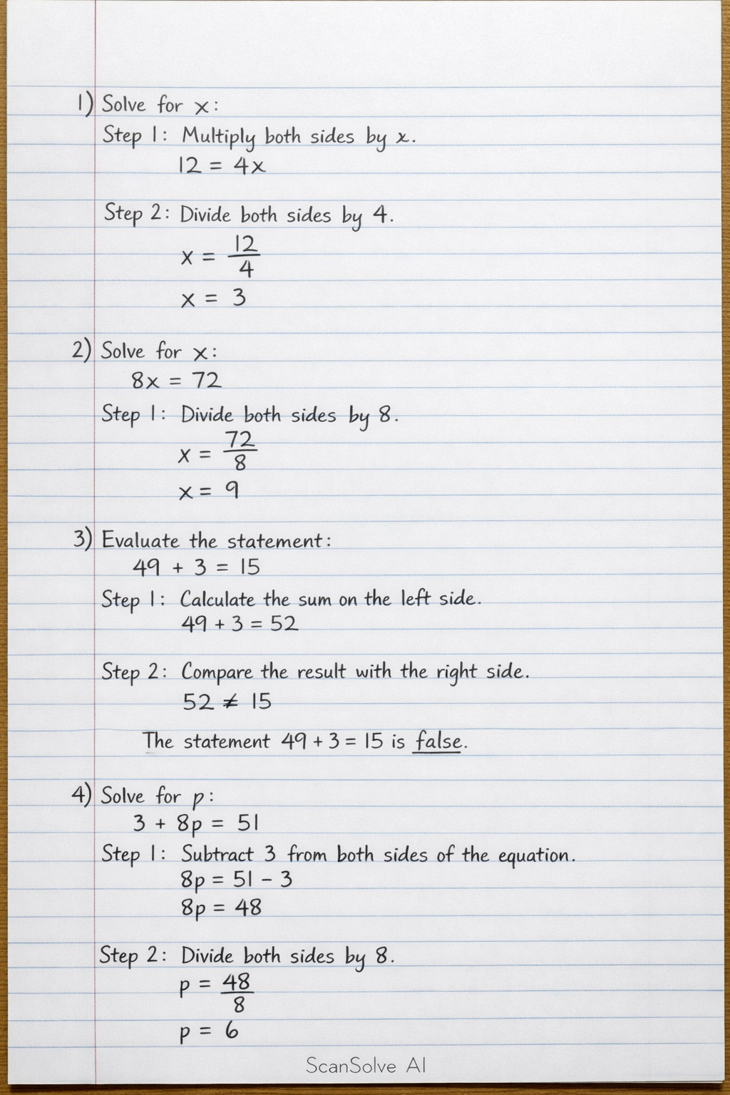 Handwritten step-by-step solution preview
