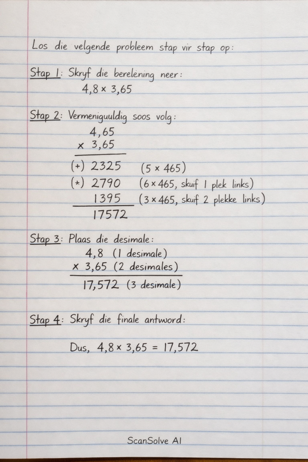 Handwritten step-by-step solution preview
