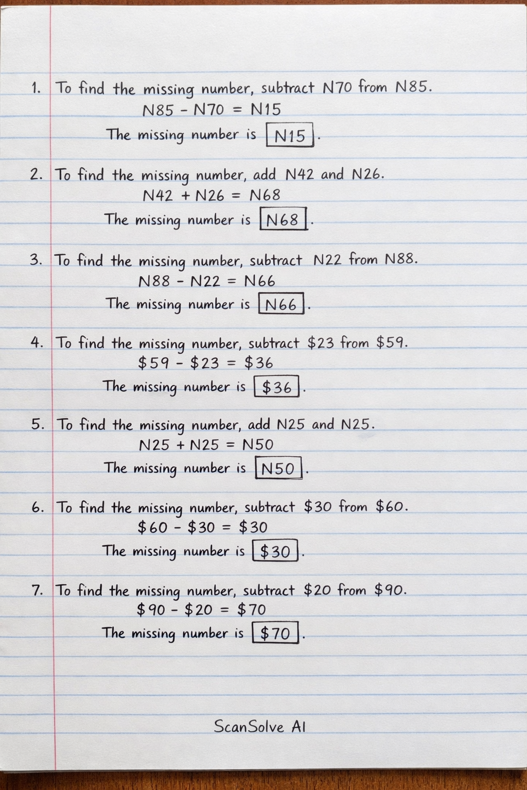 Handwritten step-by-step solution preview