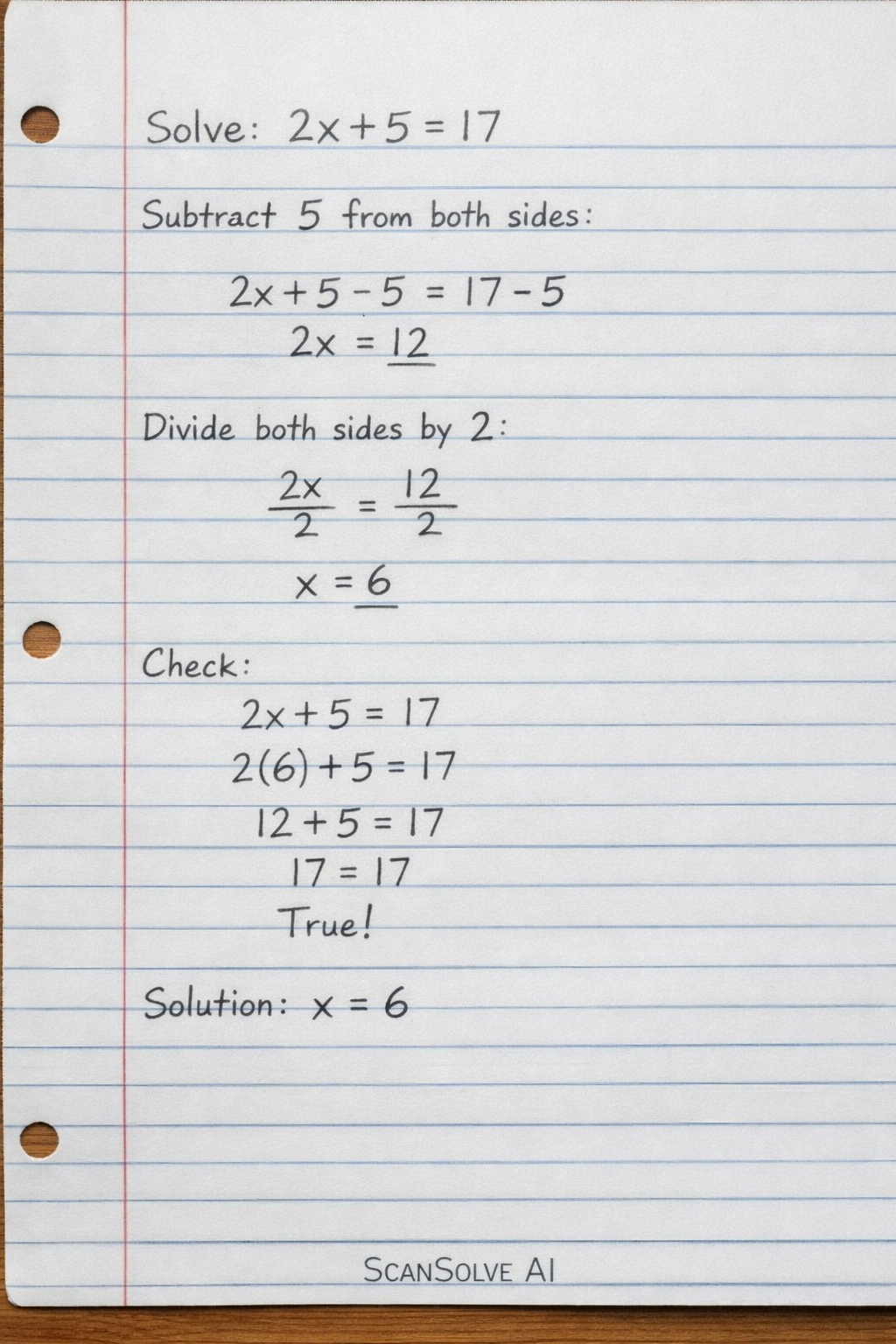 Handwritten step-by-step solution preview