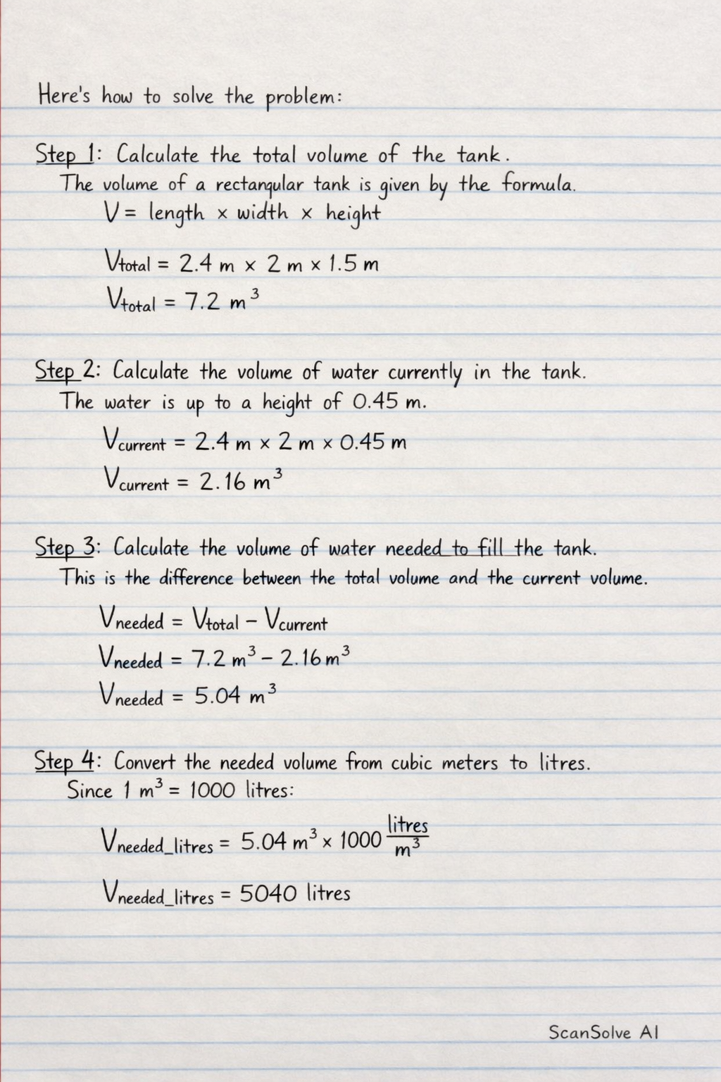 Handwritten step-by-step solution preview