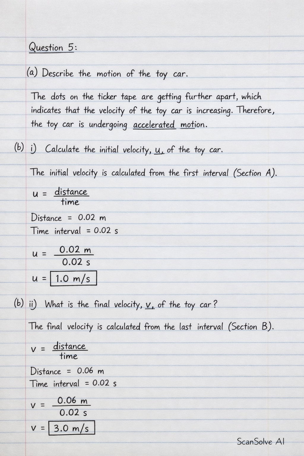 Handwritten step-by-step solution preview