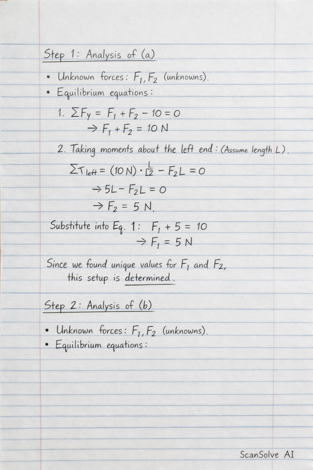 Handwritten step-by-step solution preview