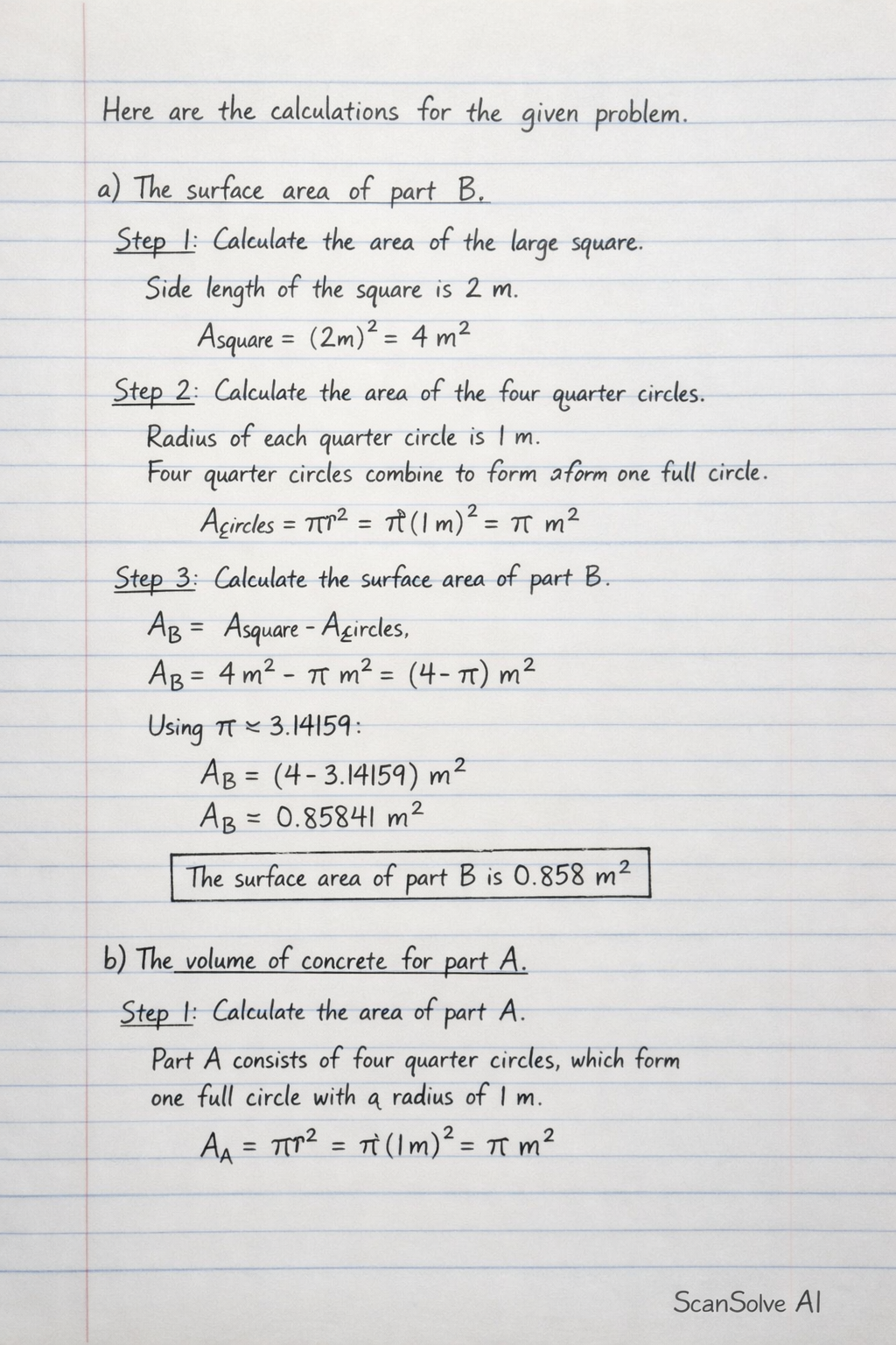 Handwritten step-by-step solution preview