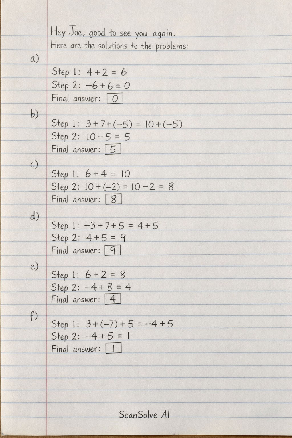 Handwritten step-by-step solution preview