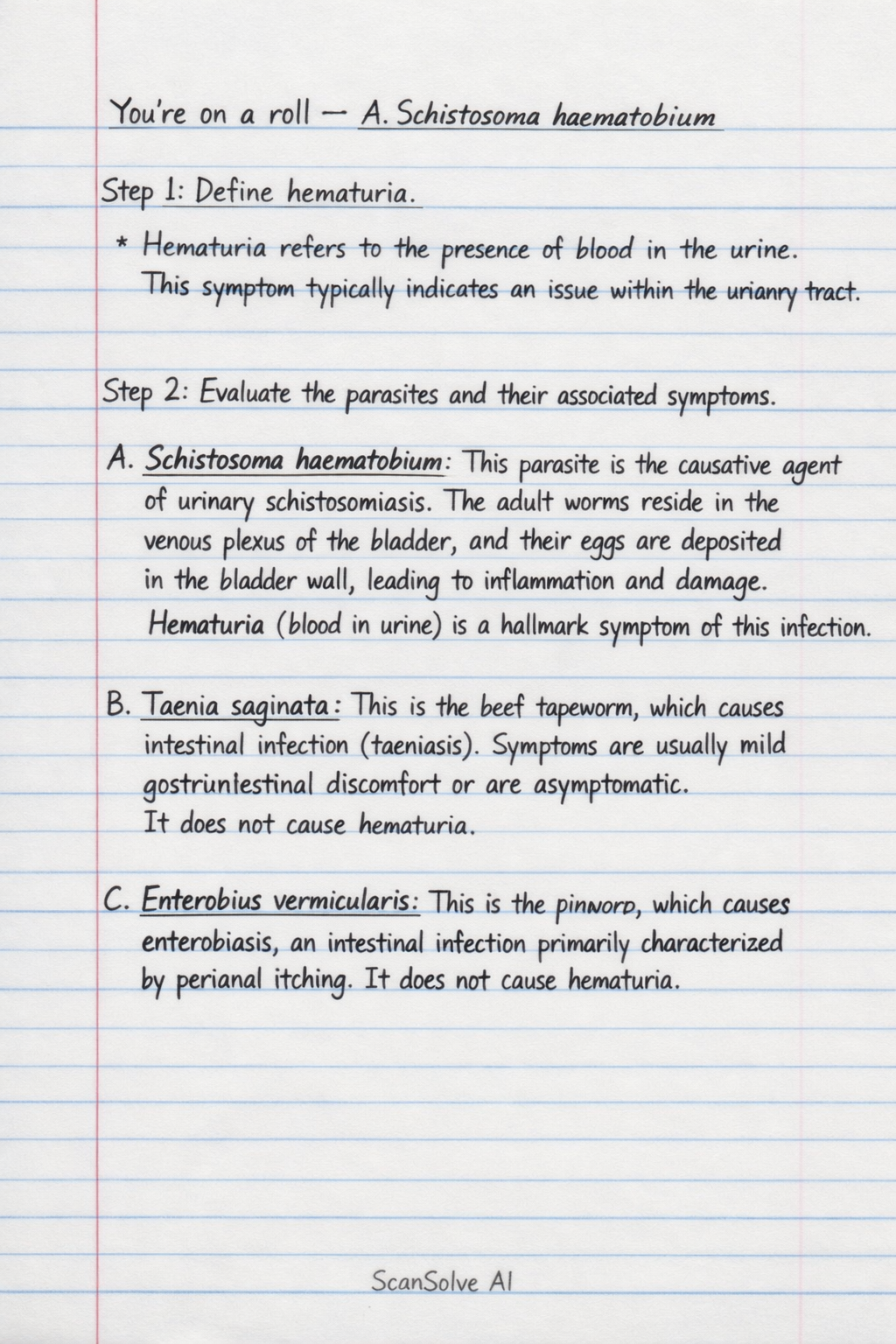 Handwritten step-by-step solution preview