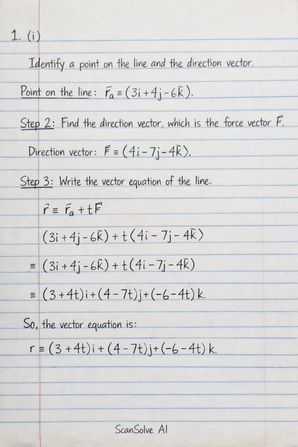 Handwritten step-by-step solution preview