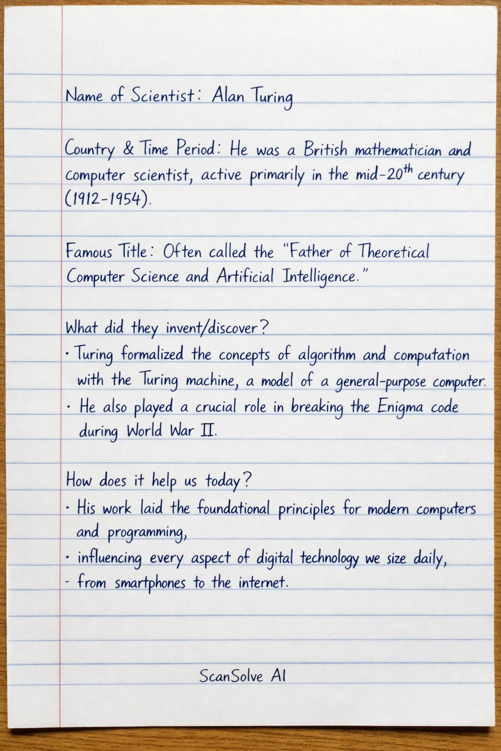 Handwritten step-by-step solution preview