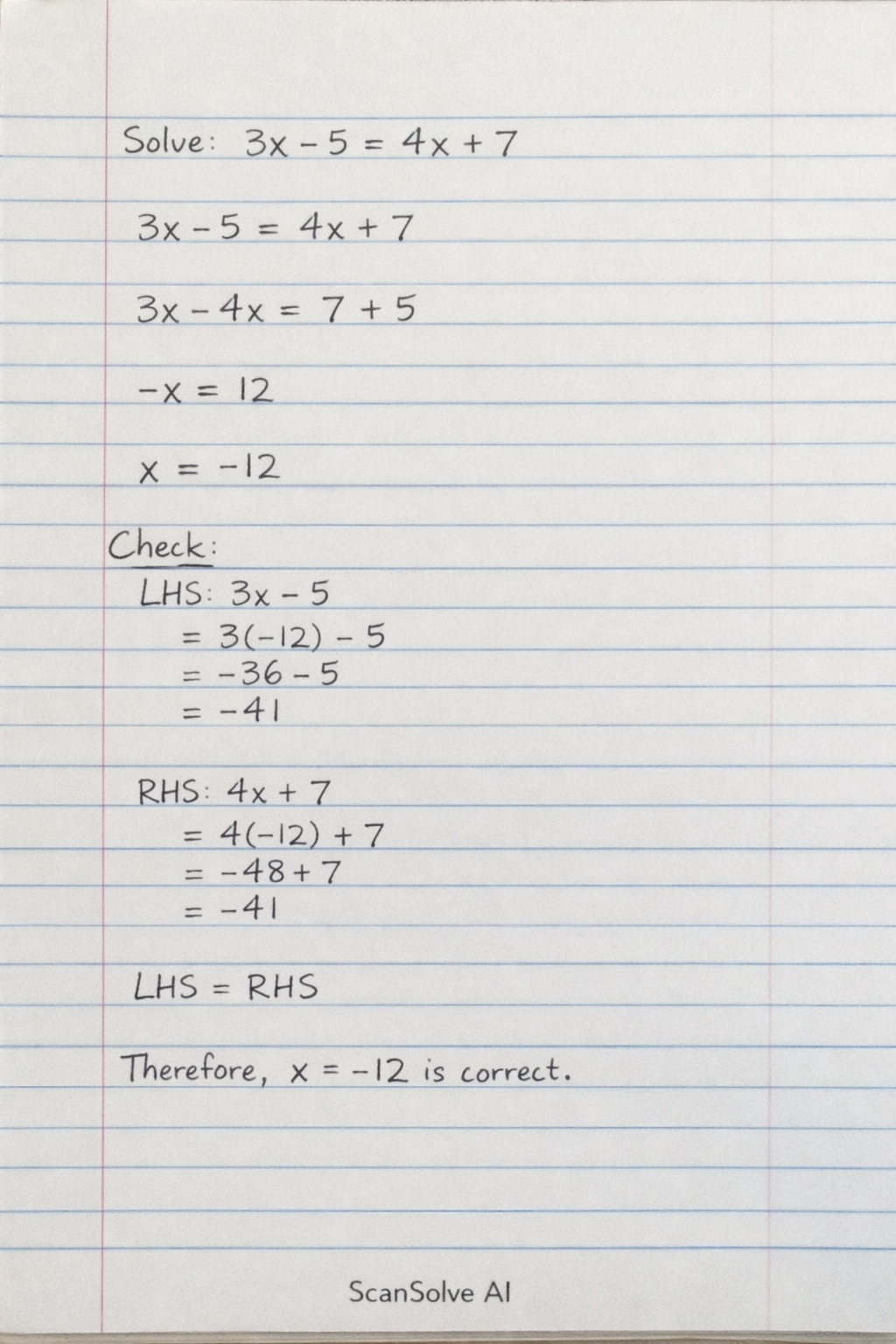 Handwritten step-by-step solution preview