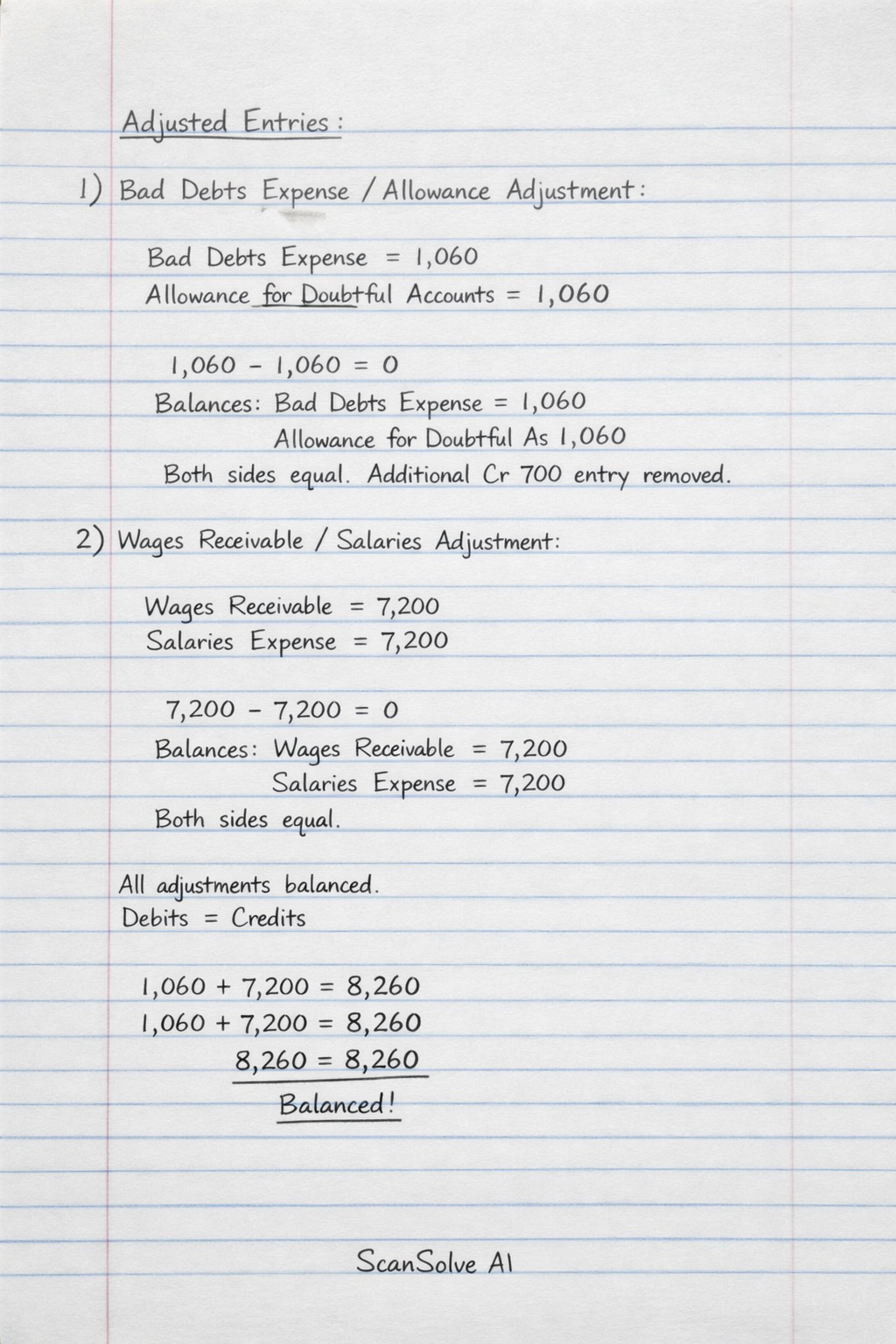 Handwritten step-by-step solution preview