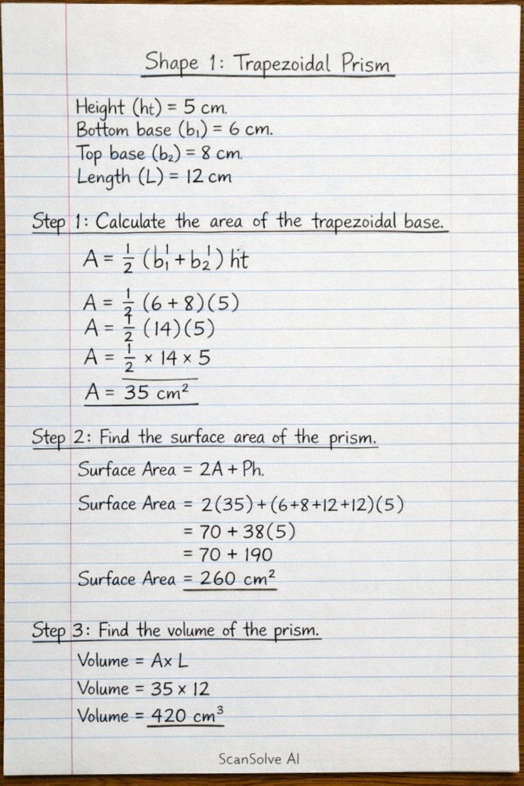 Handwritten step-by-step solution preview
