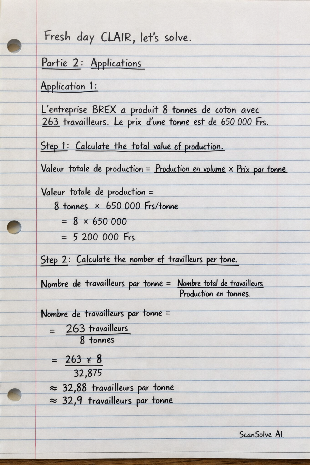Handwritten step-by-step solution preview