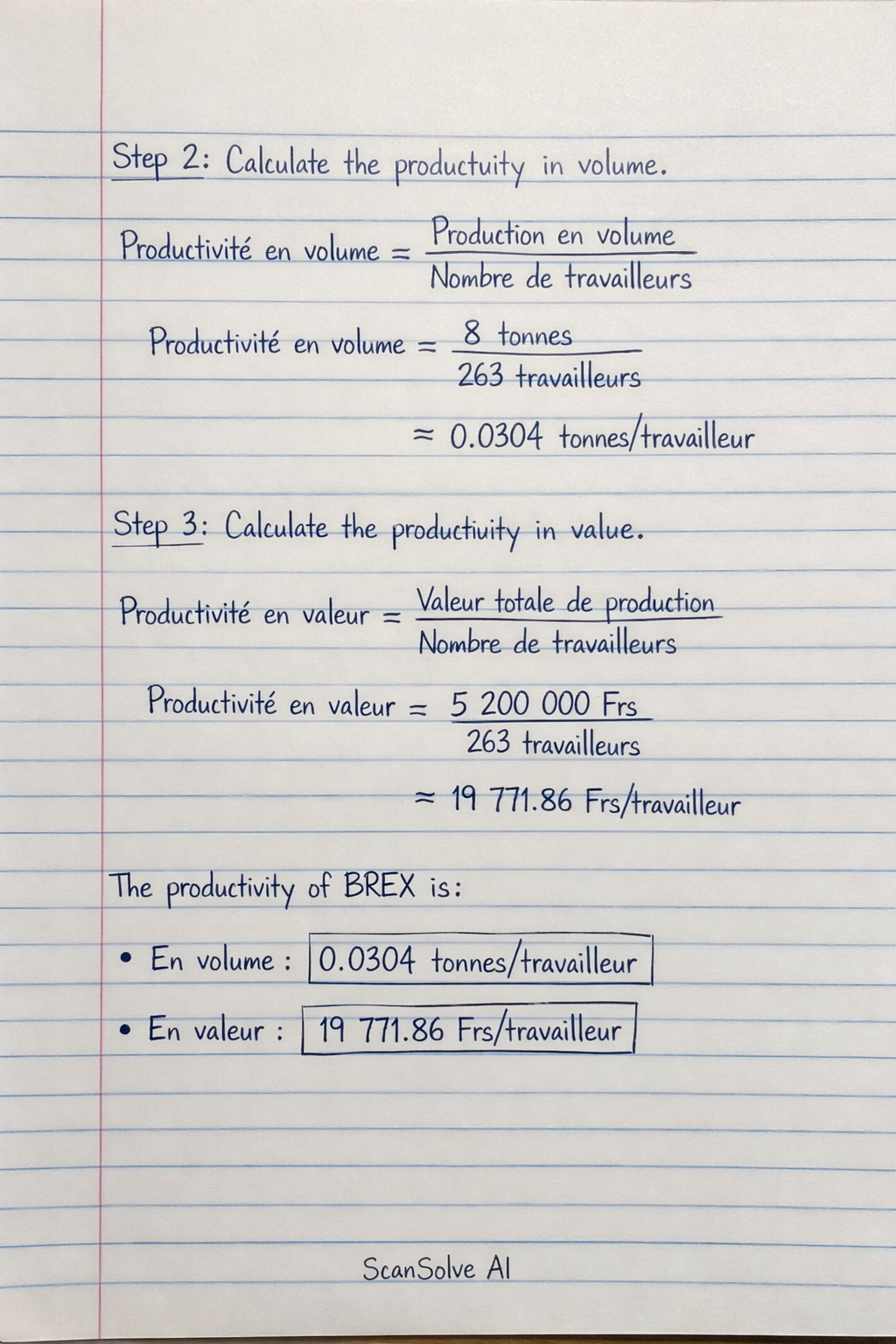 Handwritten step-by-step solution preview