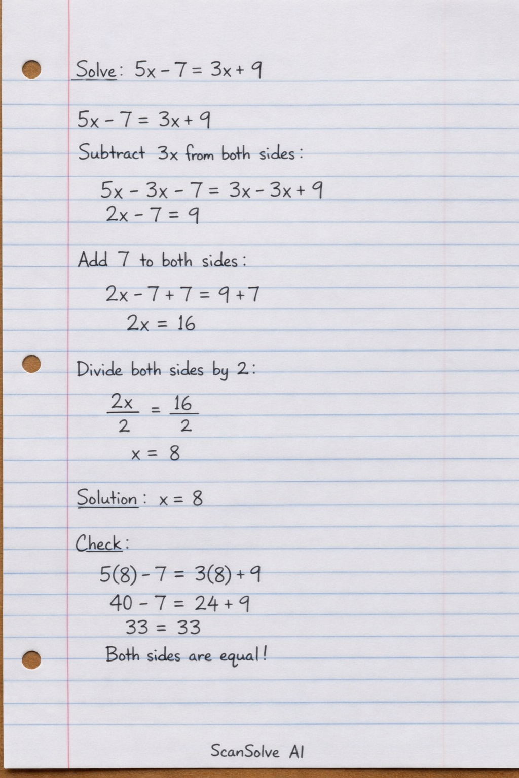 Handwritten step-by-step solution preview