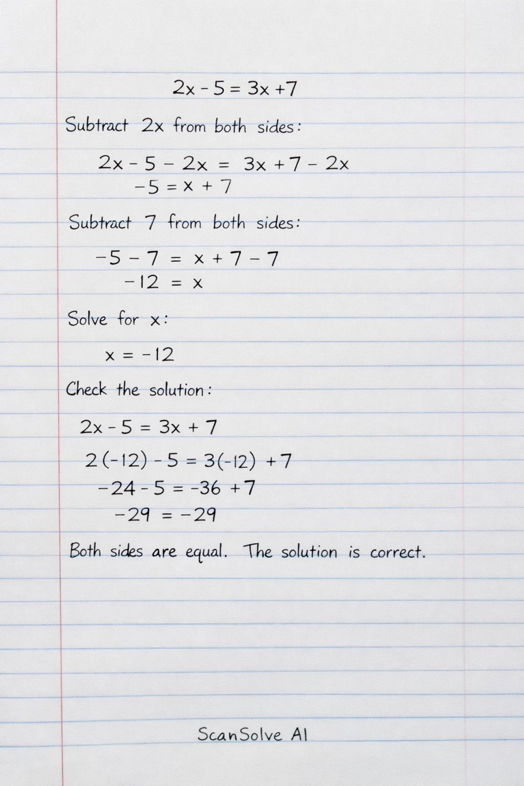 Handwritten step-by-step solution preview