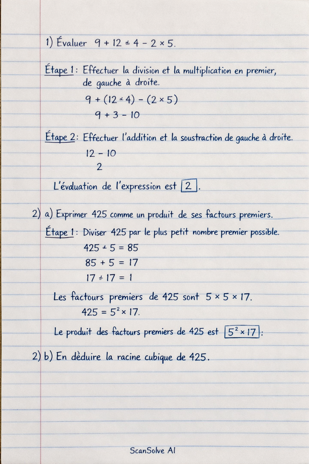 Handwritten step-by-step solution preview