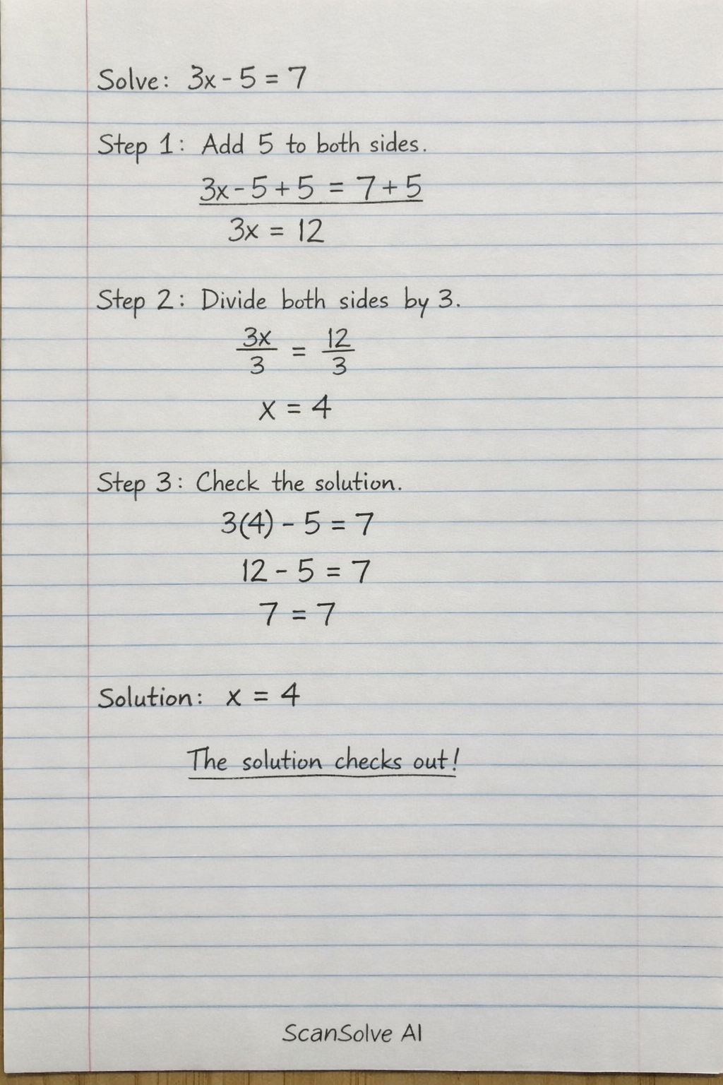 Handwritten step-by-step solution preview