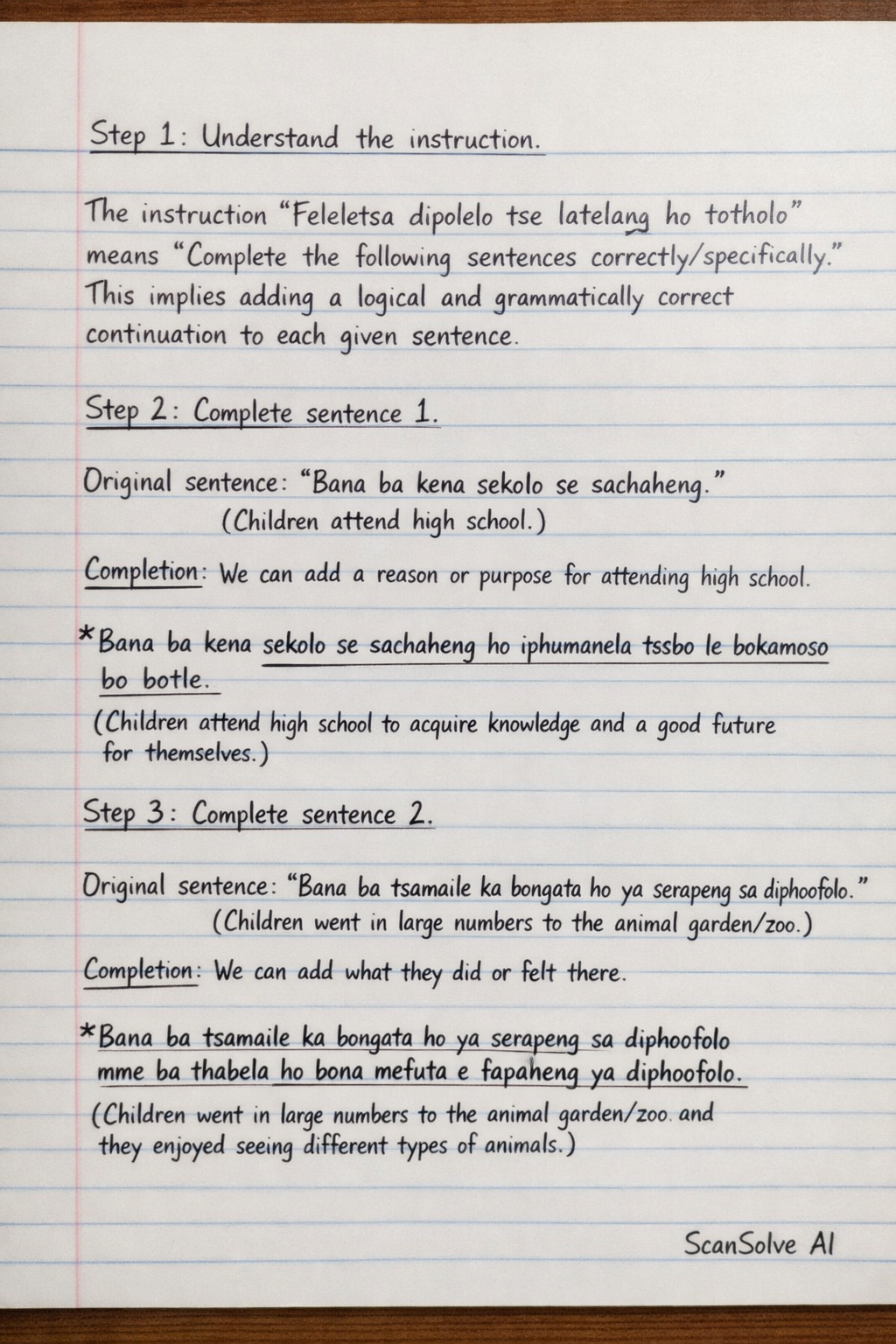 Handwritten step-by-step solution preview