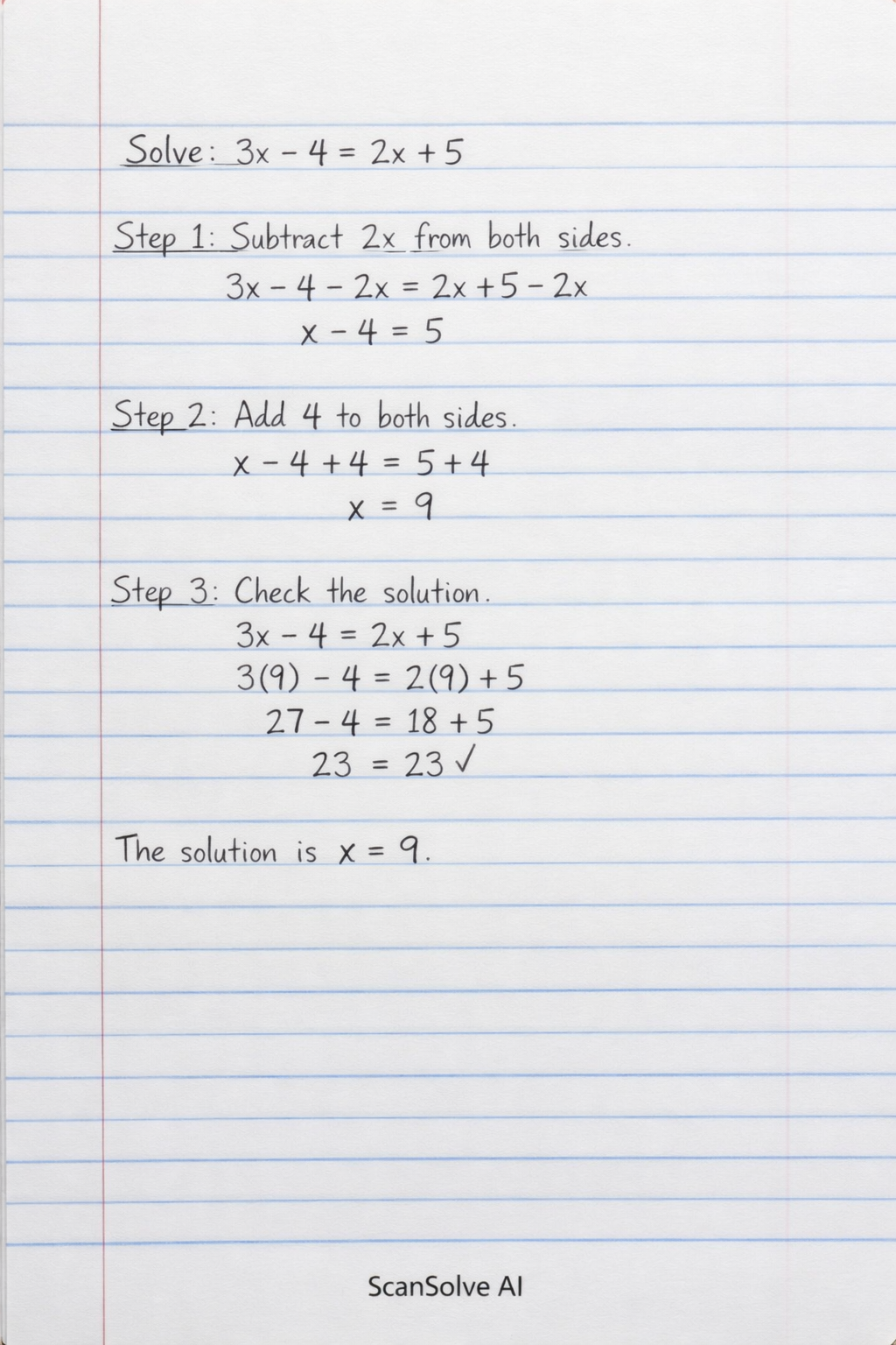 Handwritten step-by-step solution preview