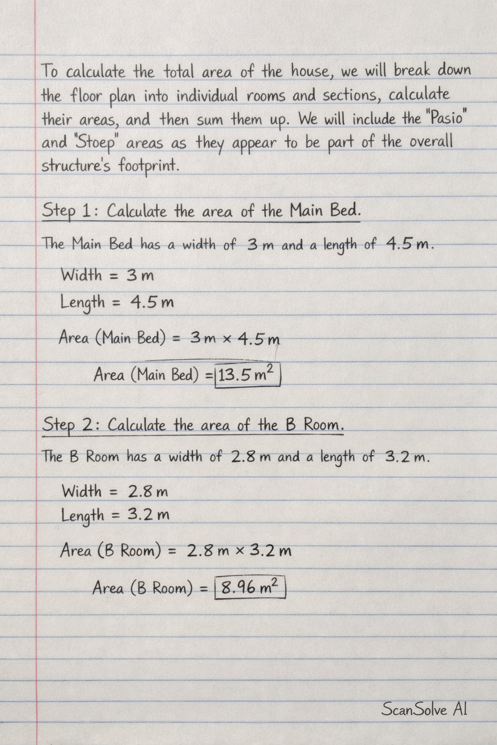 Handwritten step-by-step solution preview