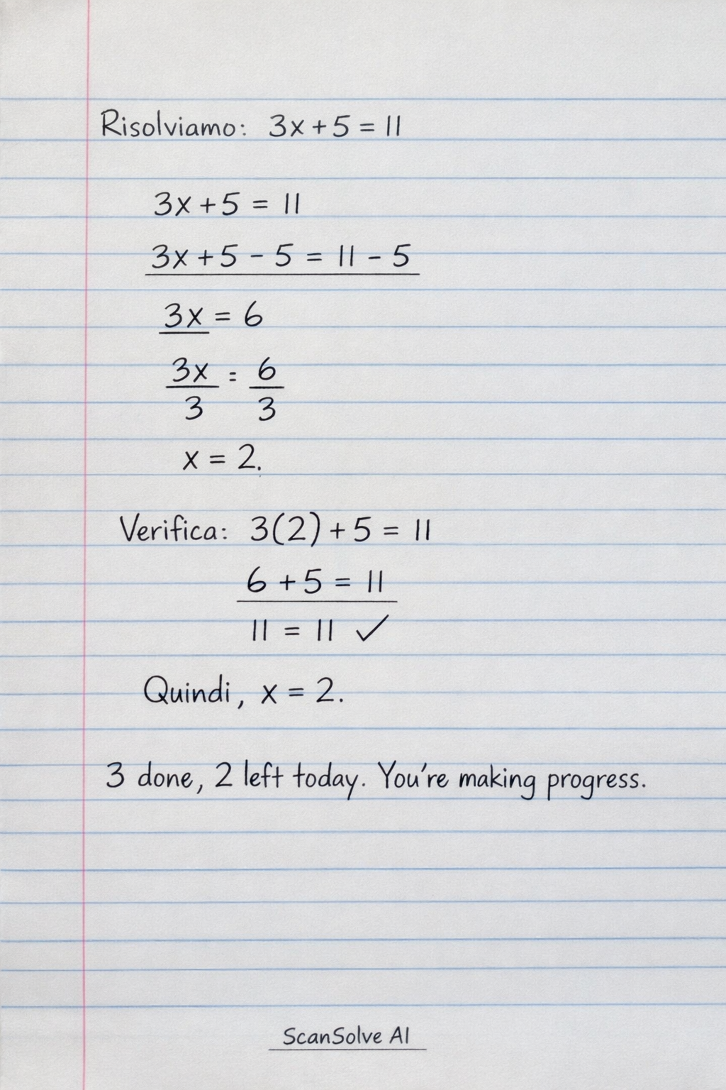 Handwritten step-by-step solution preview